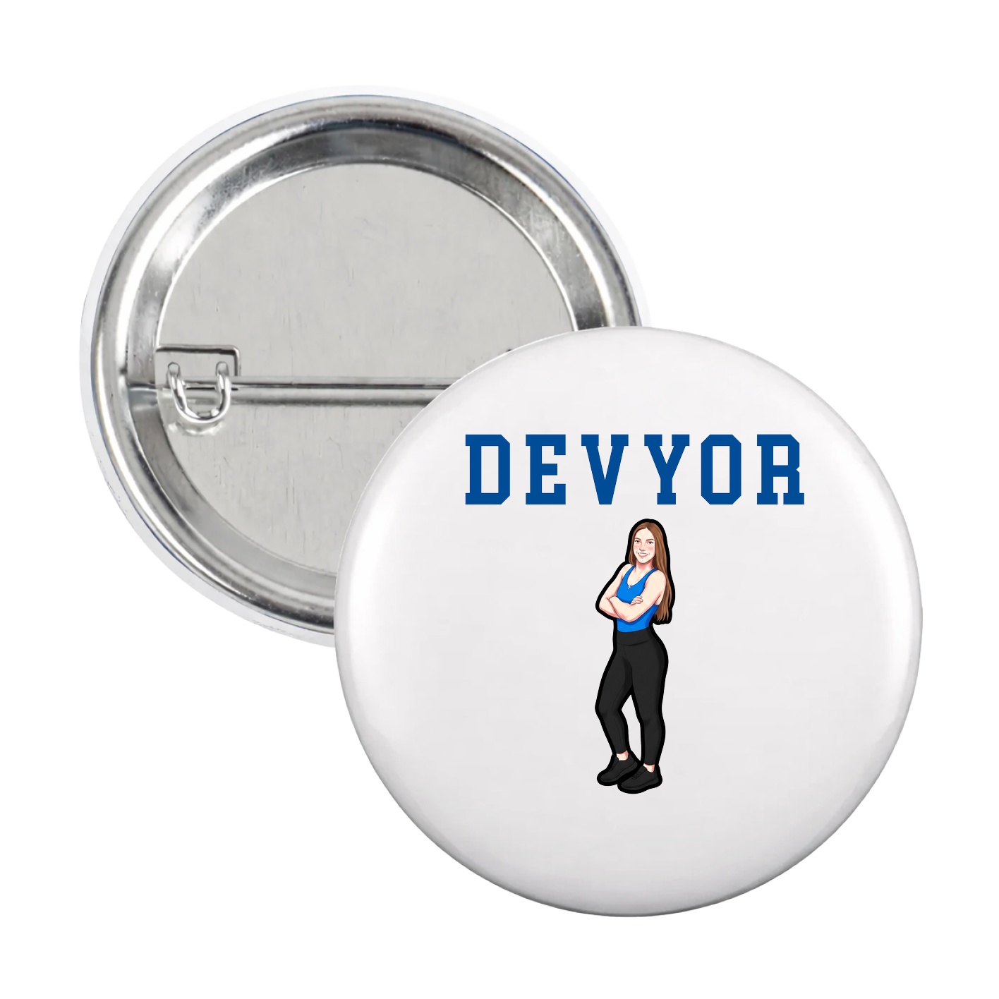 Game Day Button — Shirsey in White
