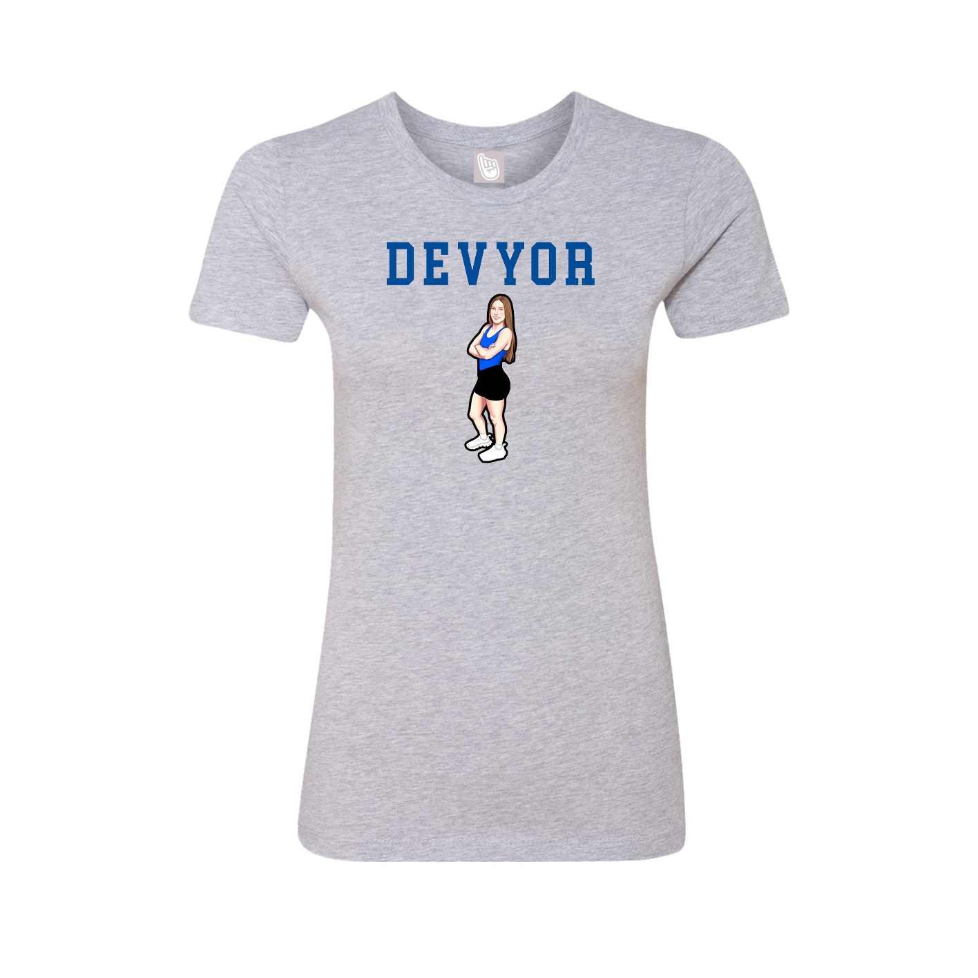 Fitted Women's Tee — Shirsey in Grey