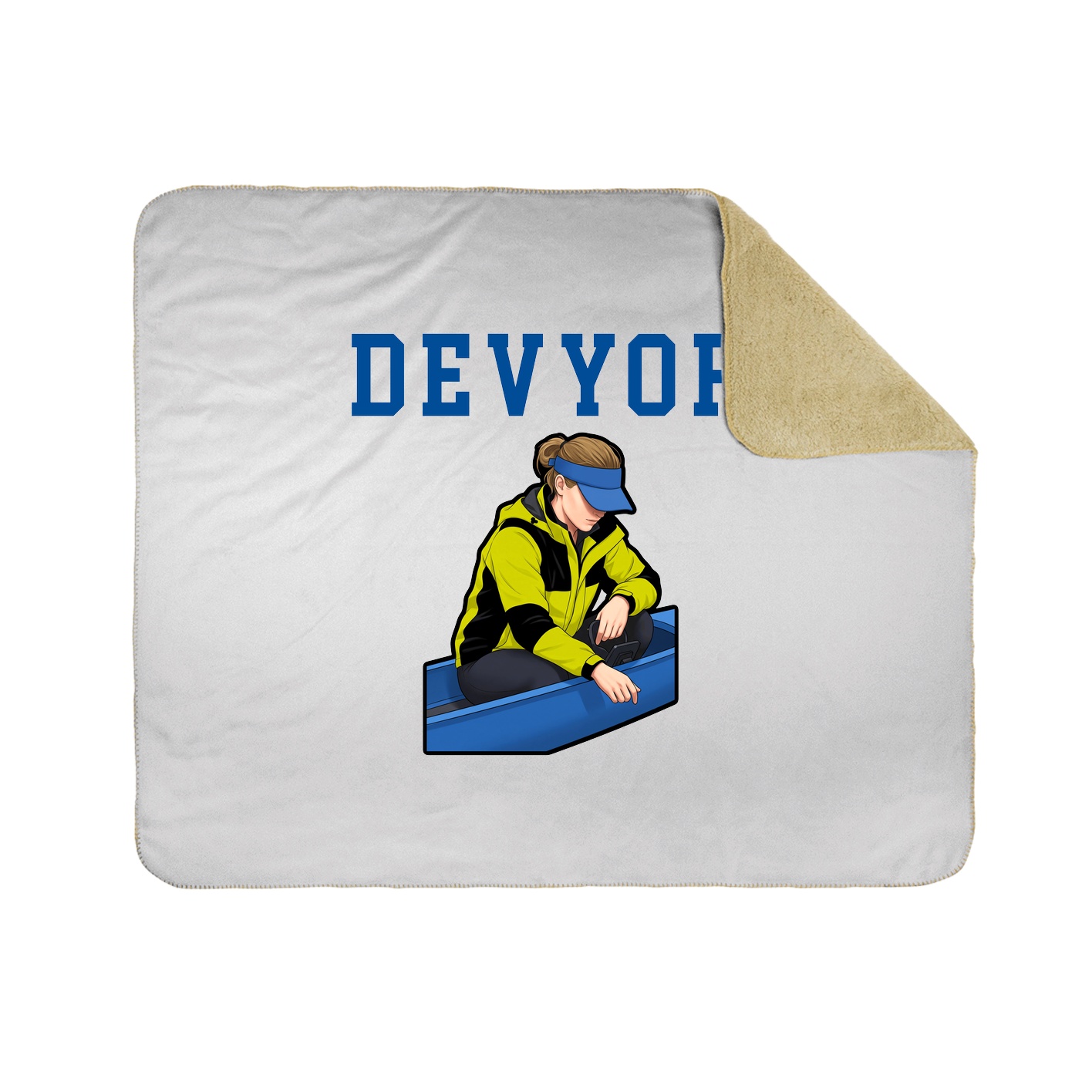 Throw Blanket — Shirsey in White