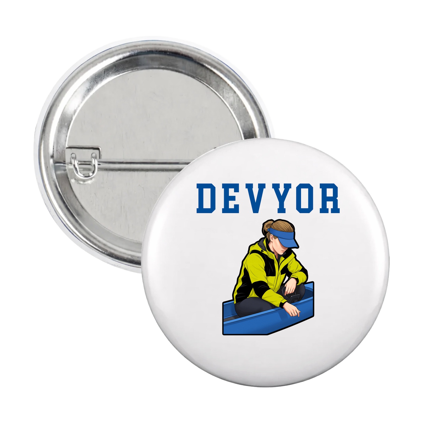Game Day Button — Shirsey in White