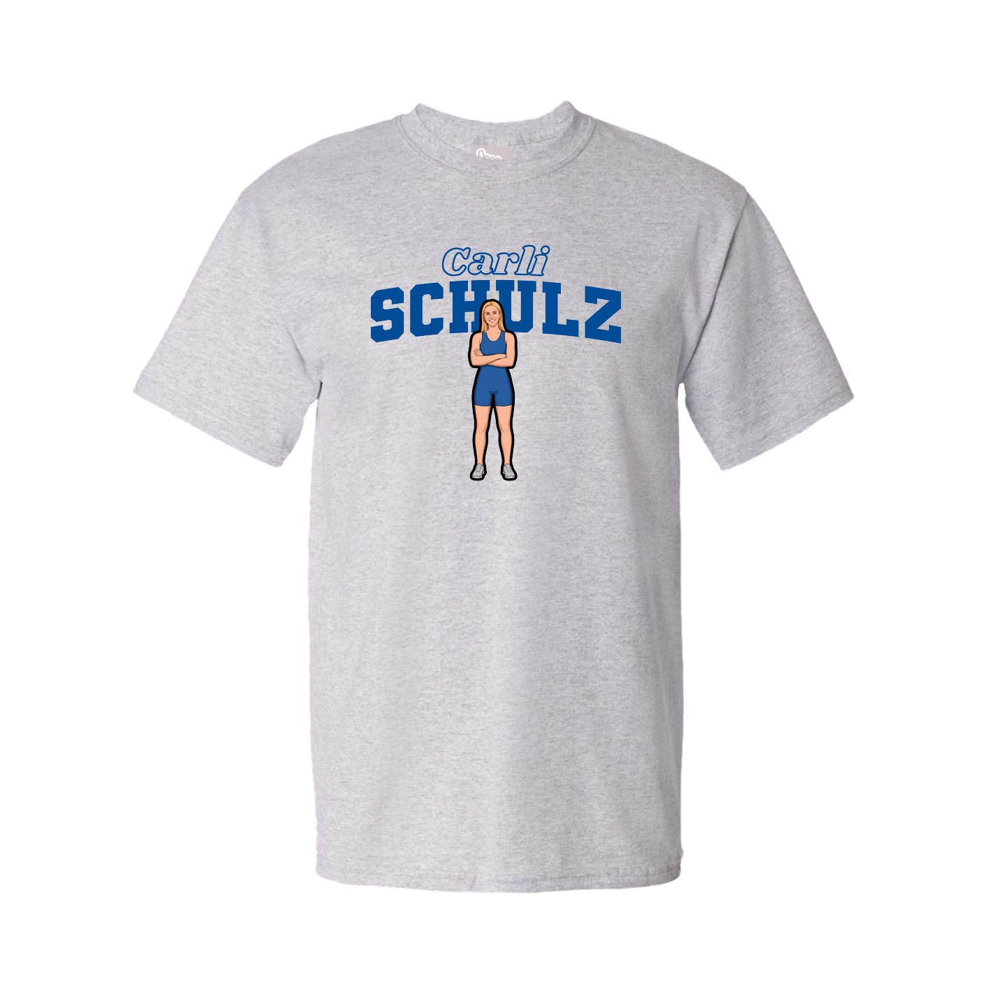 Youth Tee — Name Arch in Grey