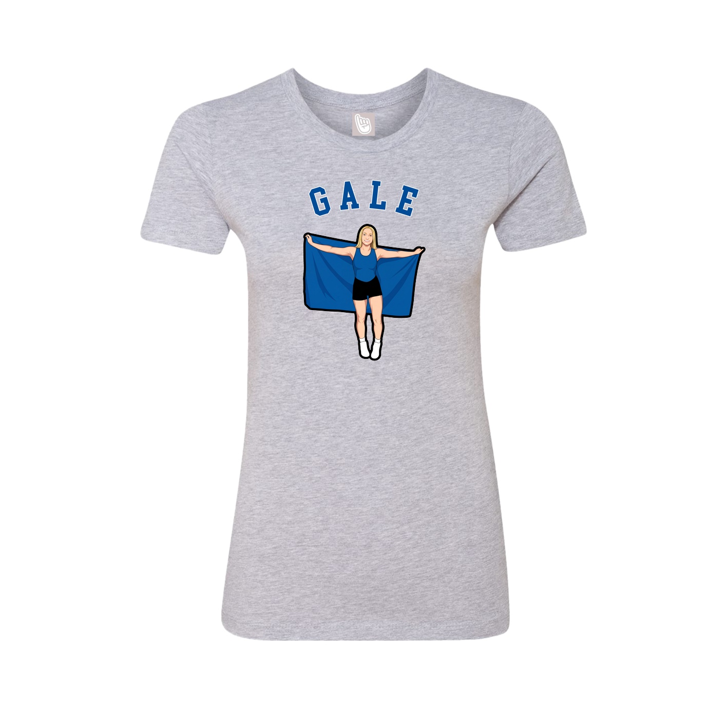 Fitted Women's Tee — Shirsey Arch in Grey
