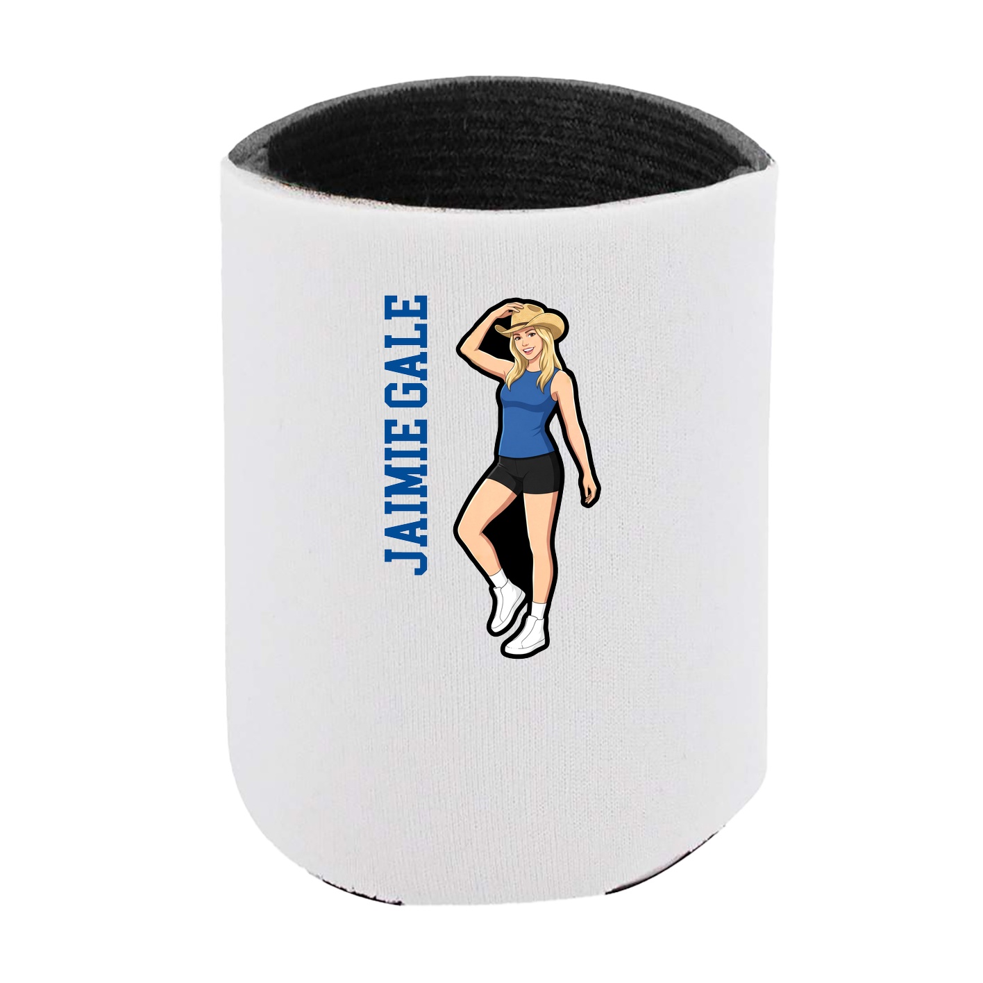Can Holder — Name Vertical in White
