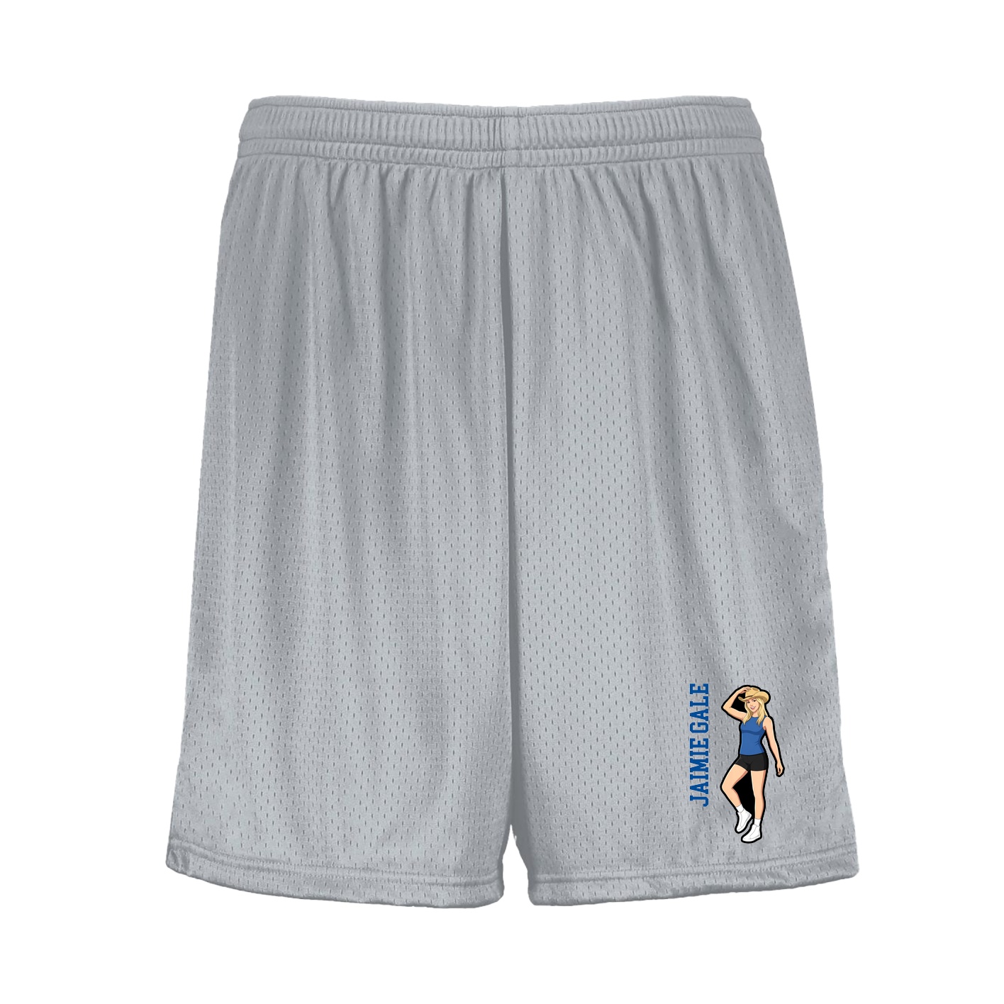 Shorts — Name Vertical in Silver