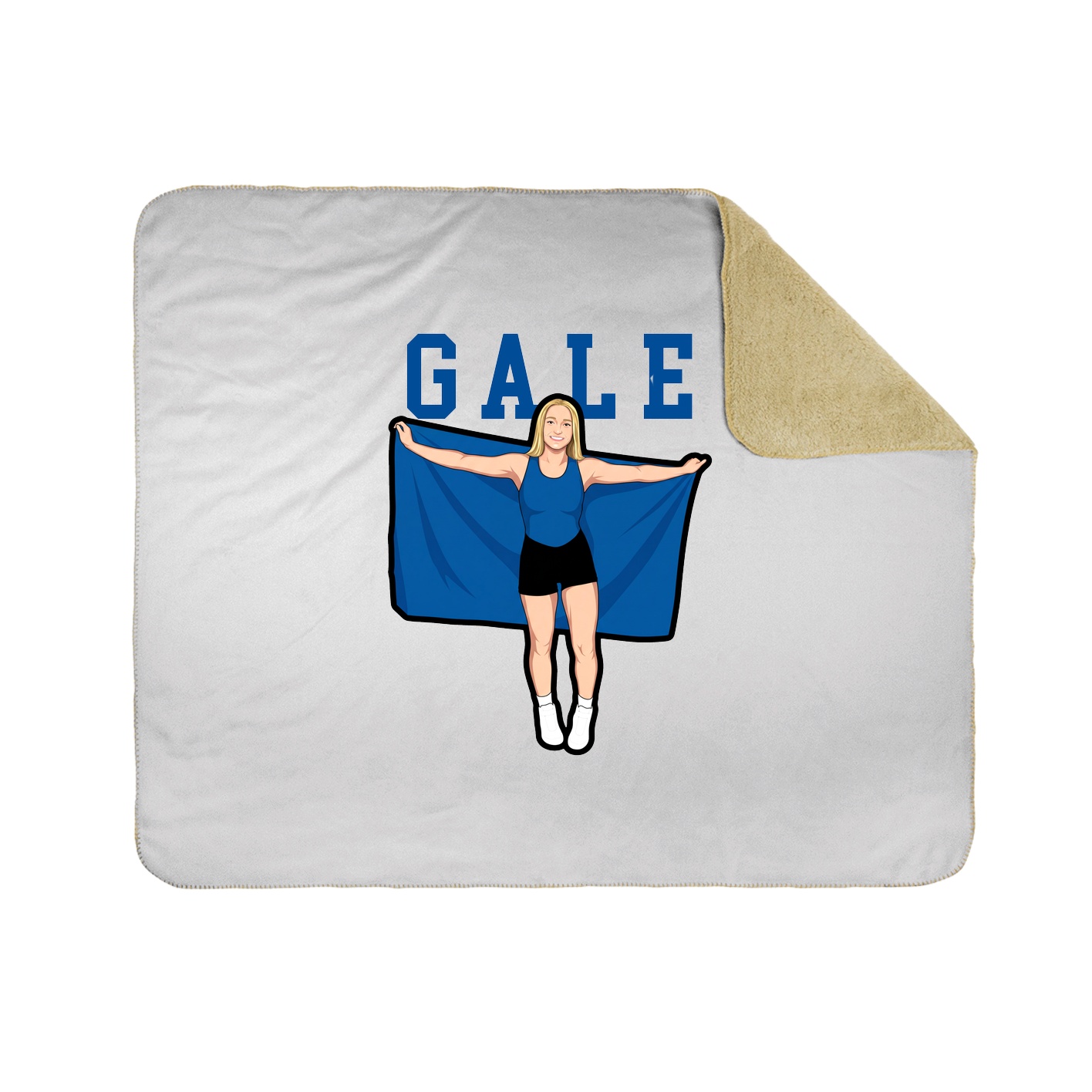 Throw Blanket — Shirsey in White