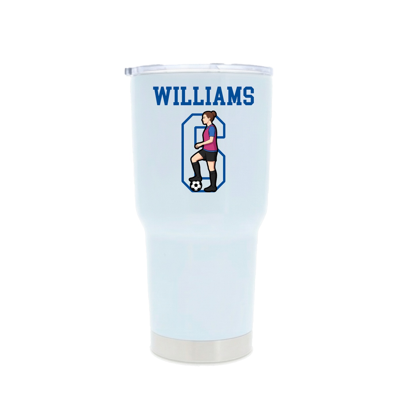 30oz Stainless Steel Tumbler — Shirsey in White