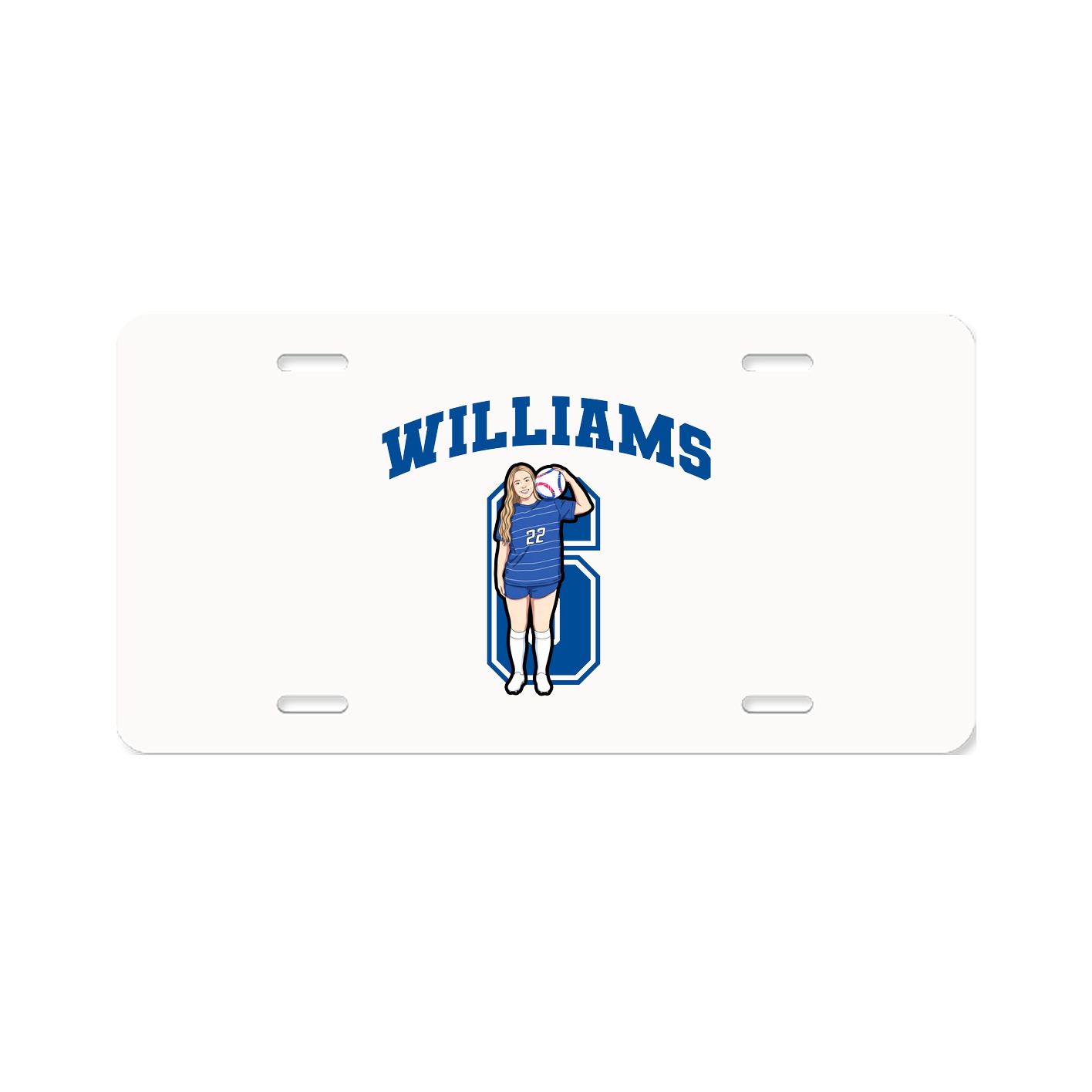 License Plate — Number in Classic