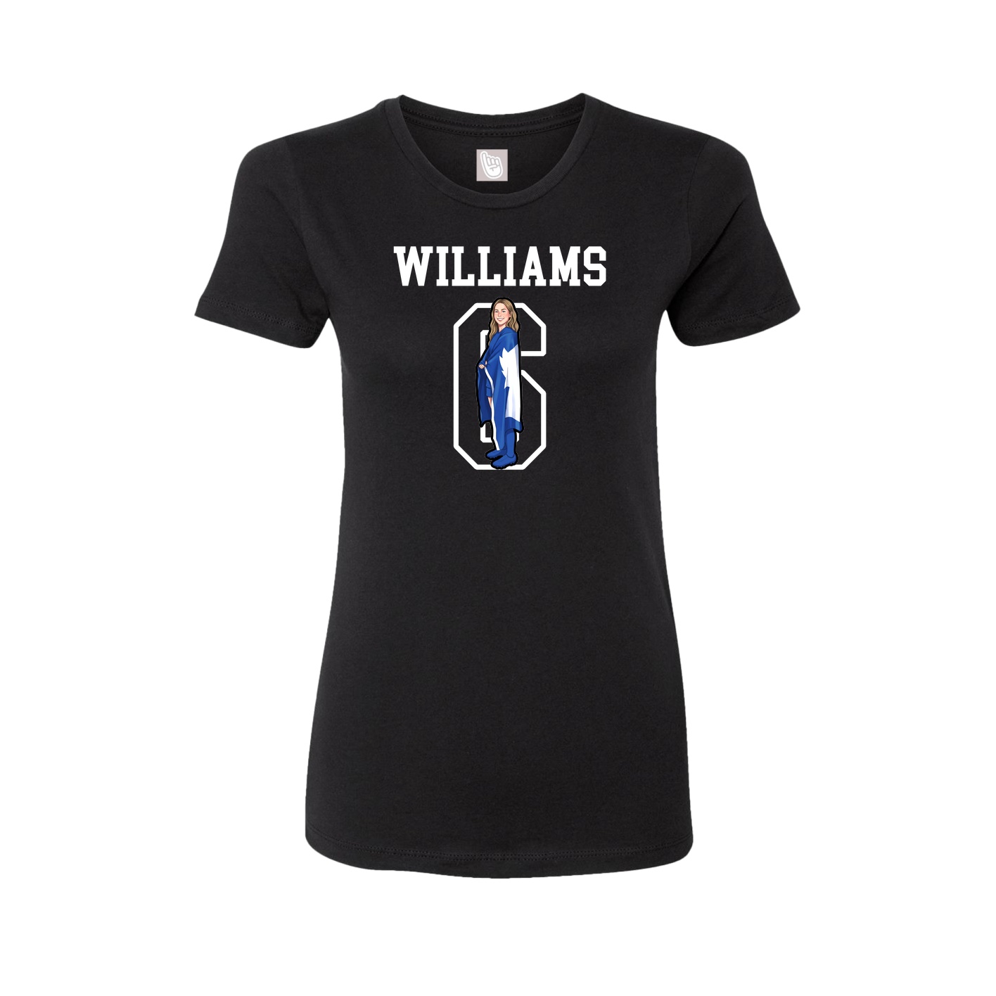 Fitted Women's Tee — Shirsey in Black