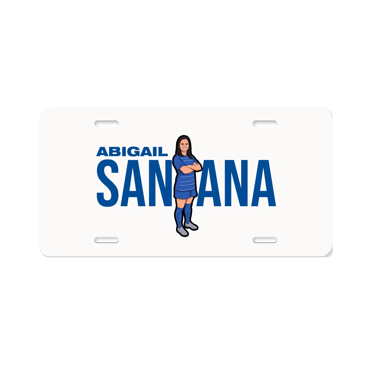 License Plate — Player Name in Classic