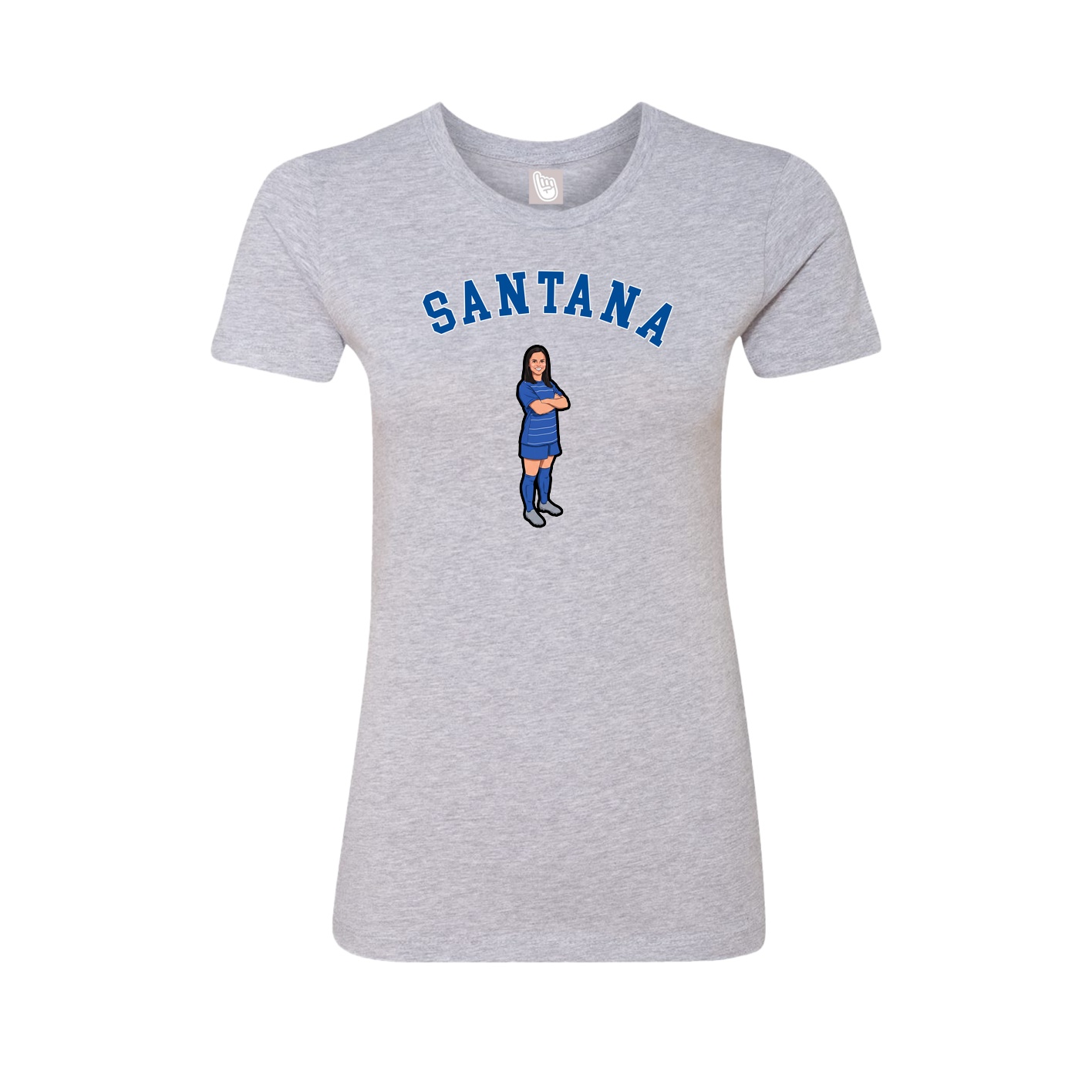 Fitted Women's Tee — Shirsey Arch in Grey