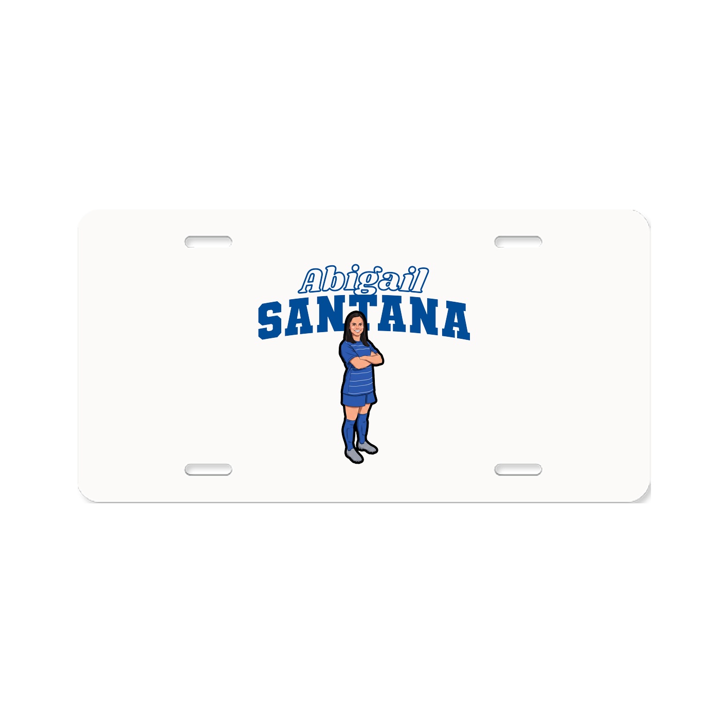 License Plate — Name Arch in Classic