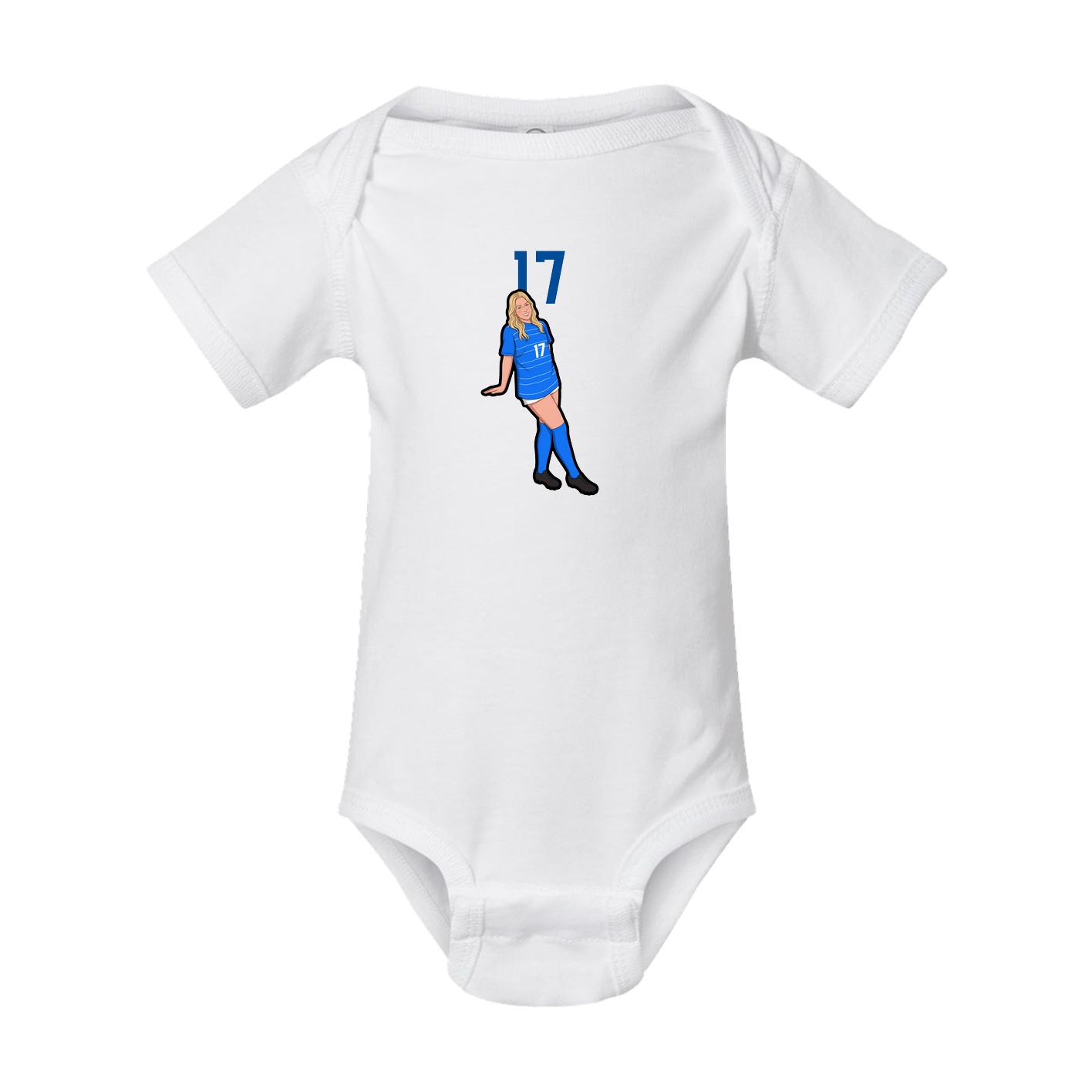 Baby Onesie — Number Top in White