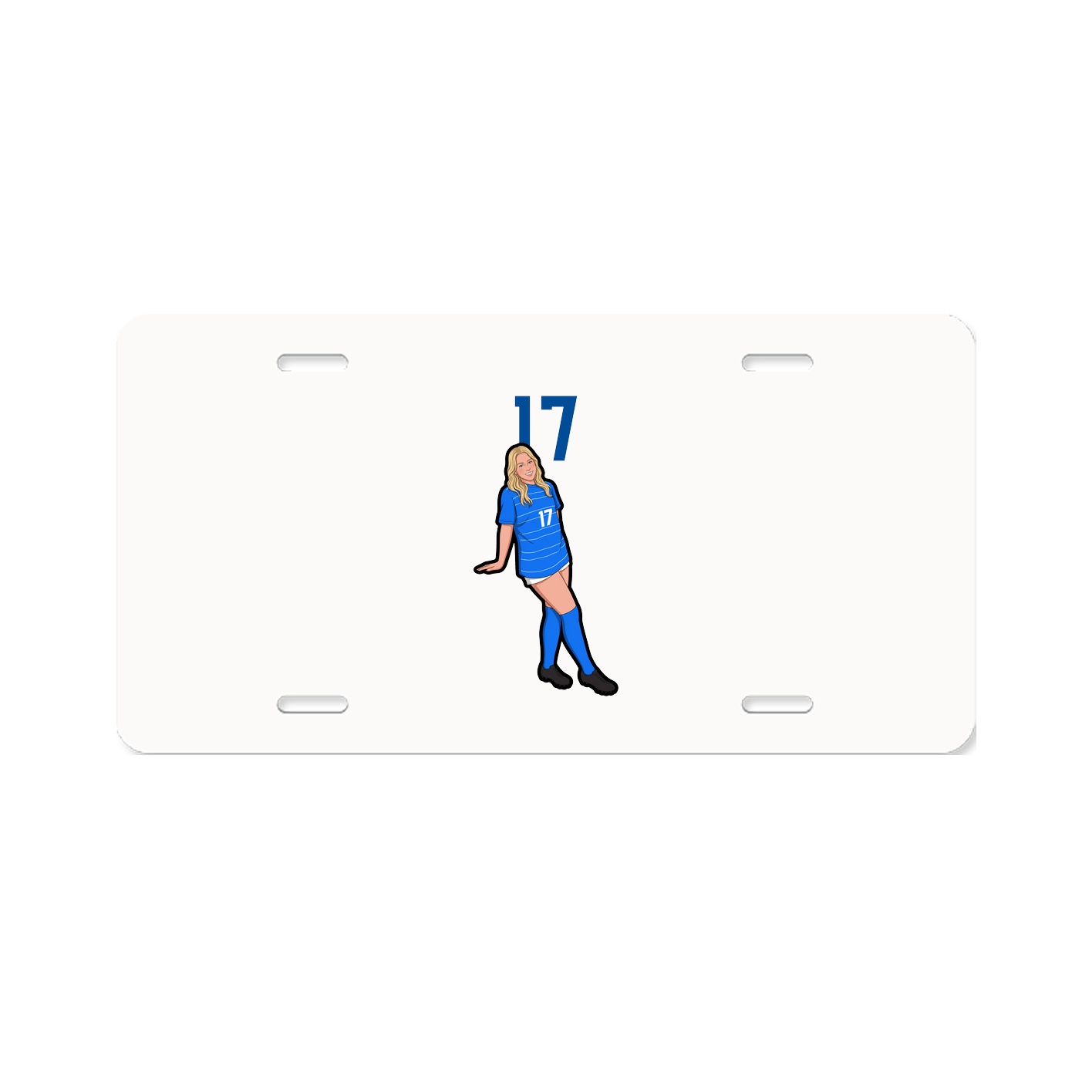 License Plate — Number Top in Classic