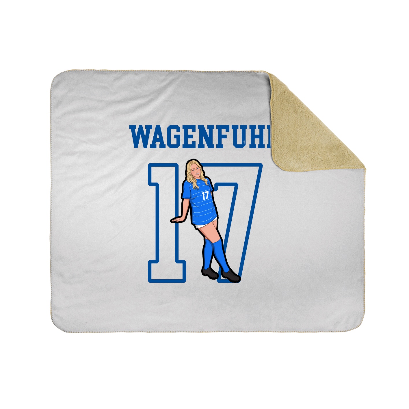 Throw Blanket — Shirsey in White