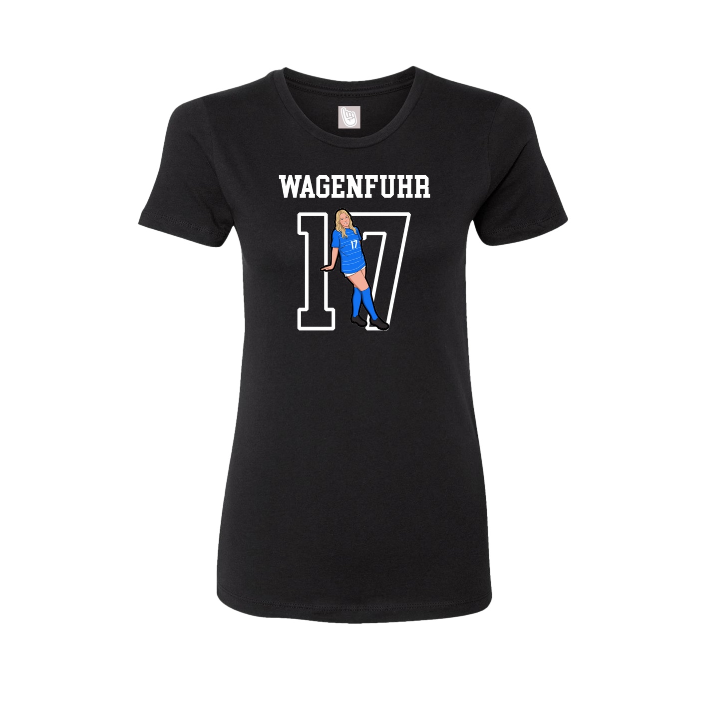 Fitted Women's Tee — Shirsey in Black