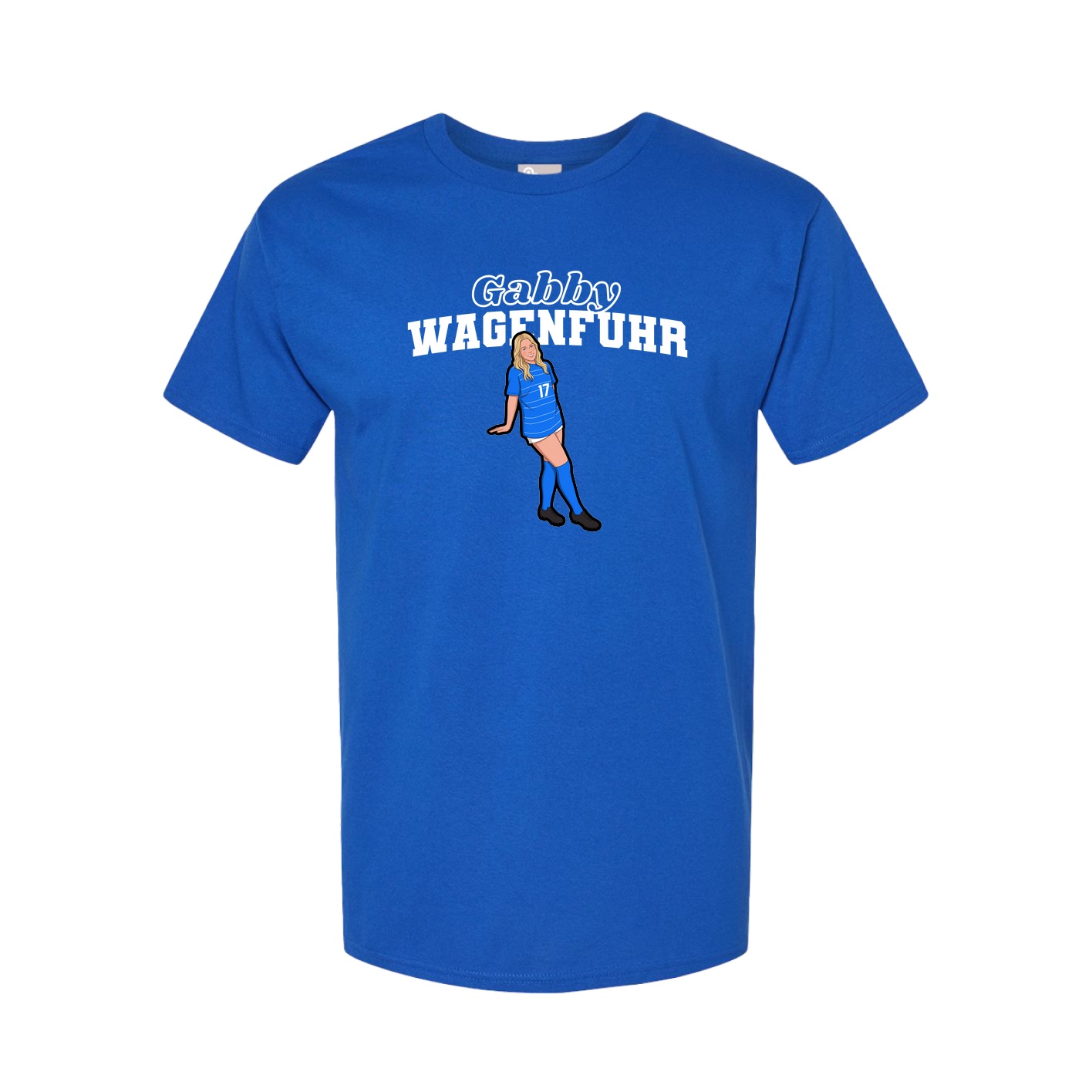 Youth Tee — Name Arch in Royal