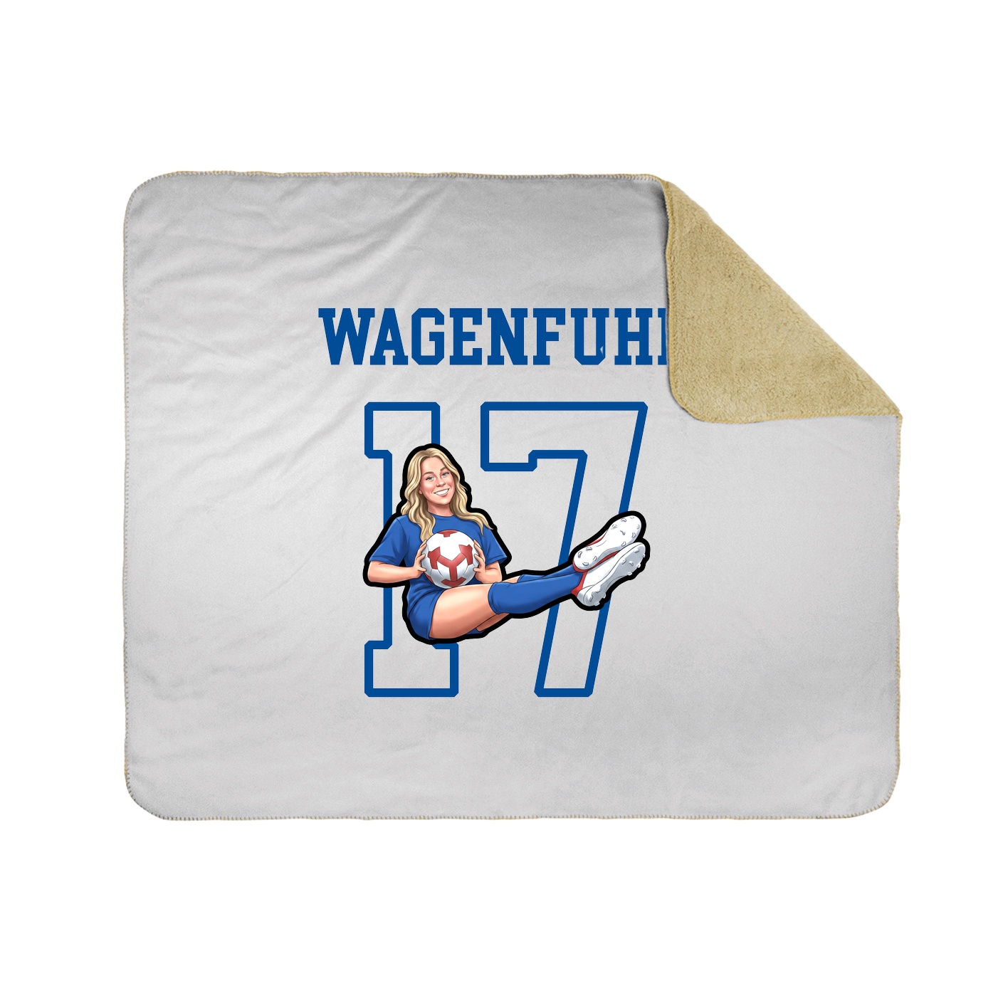 Throw Blanket — Shirsey in White