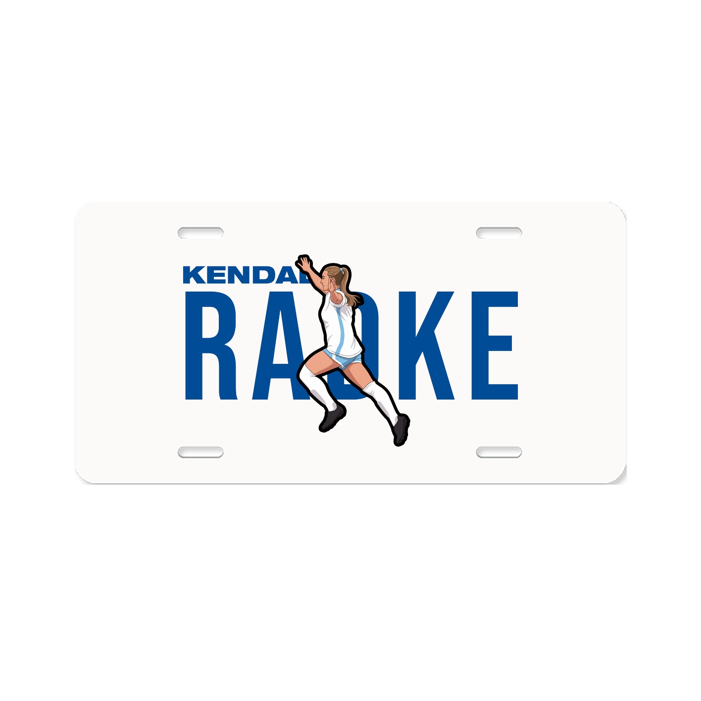 License Plate — Player Name in Classic