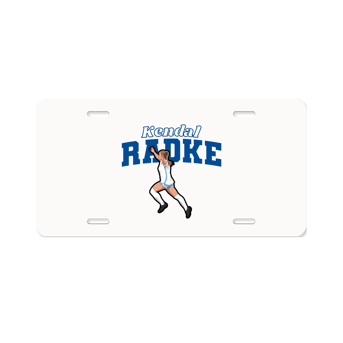 License Plate — Name Arch in Classic