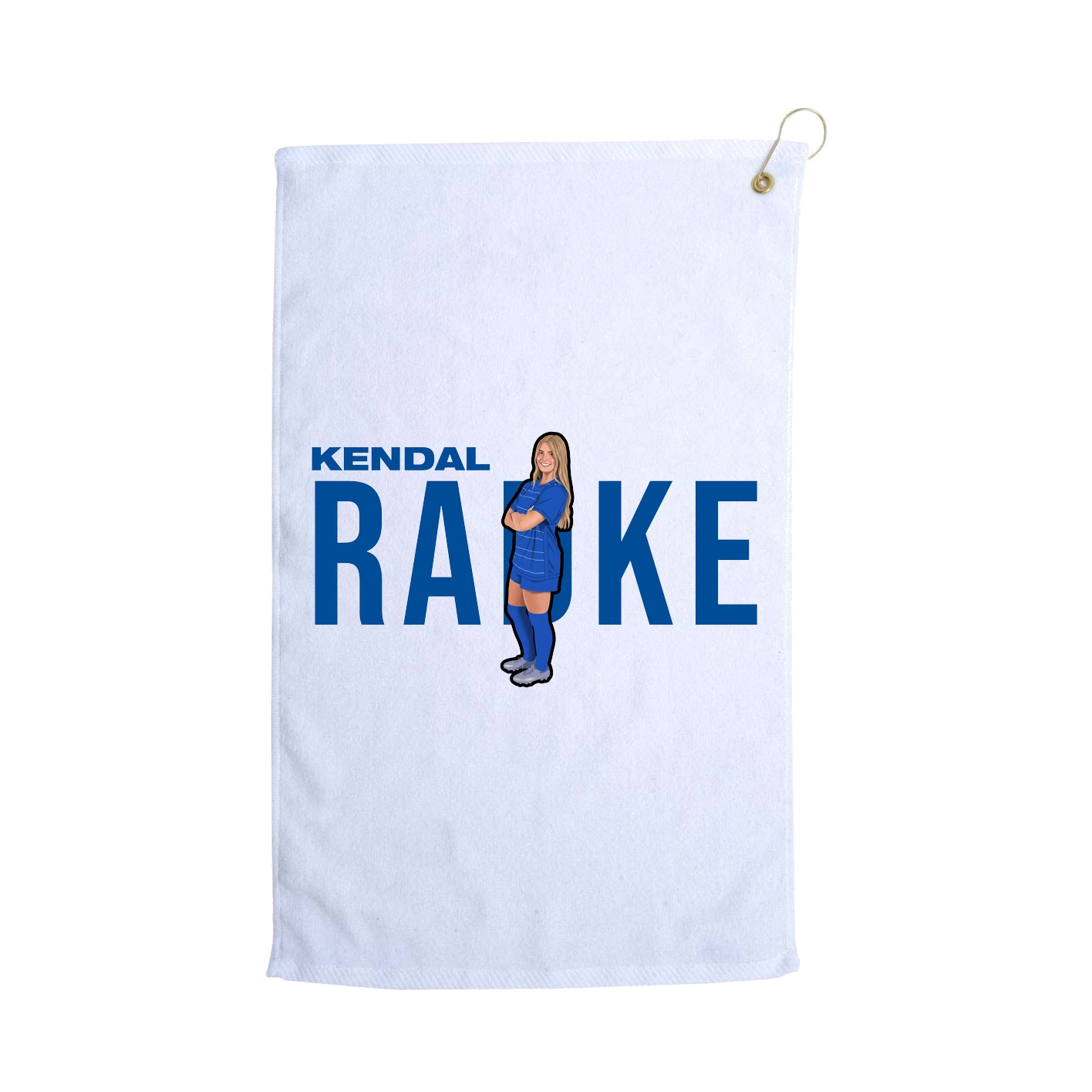Golf Towel — Player Name in White