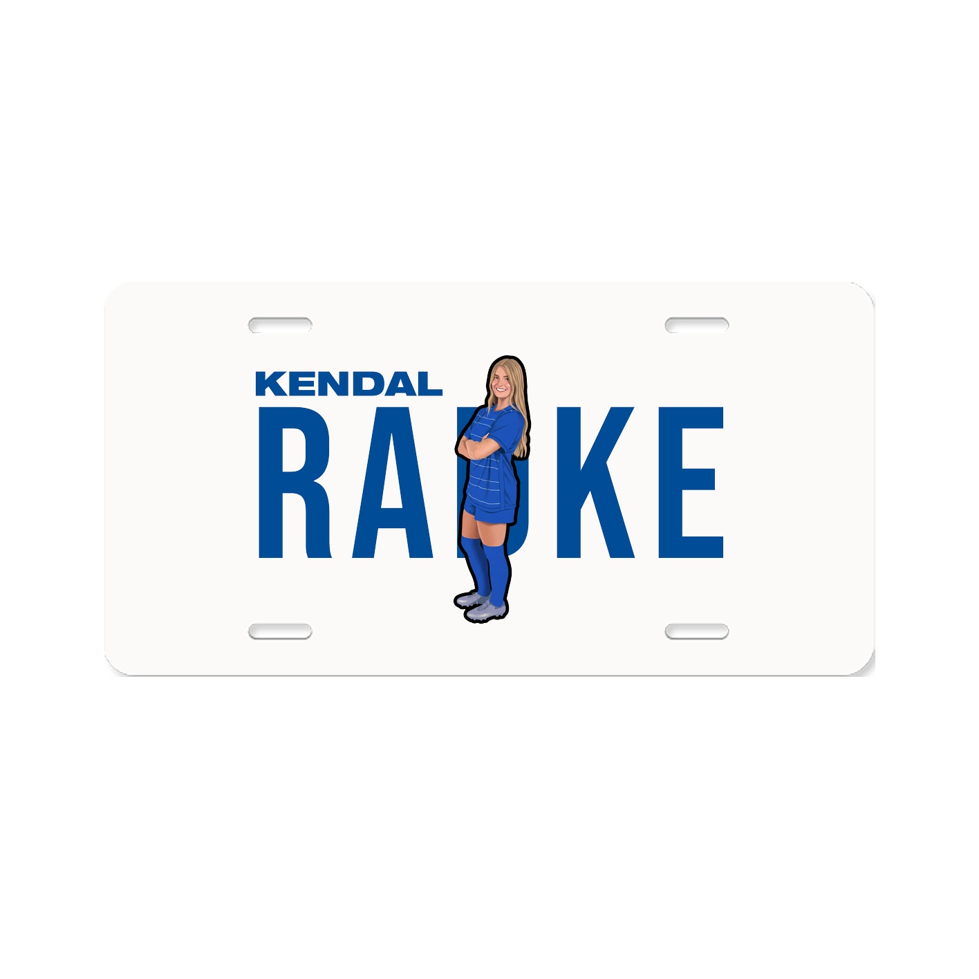 License Plate — Player Name in Classic