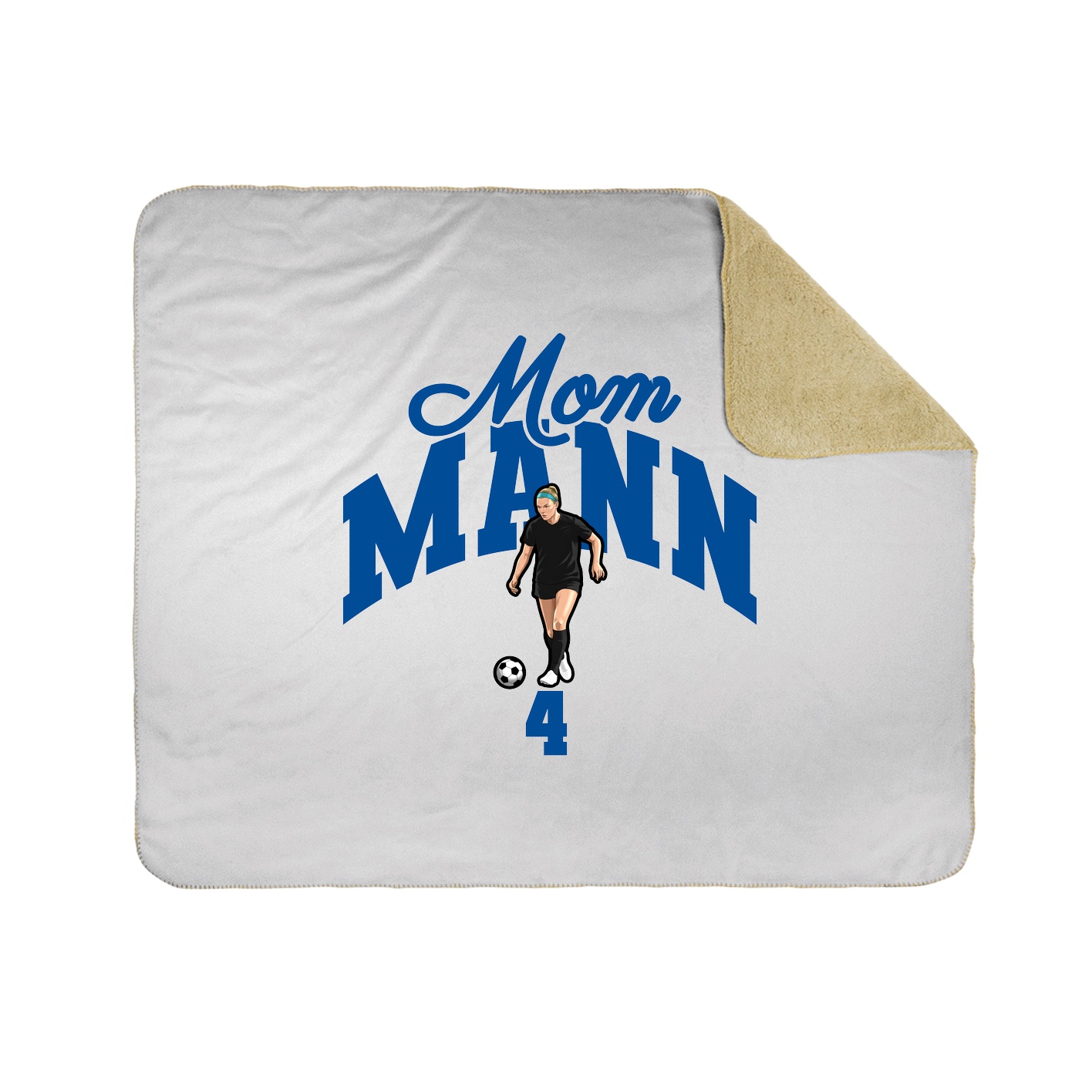 Throw Blanket — Mothers Day Arch in White