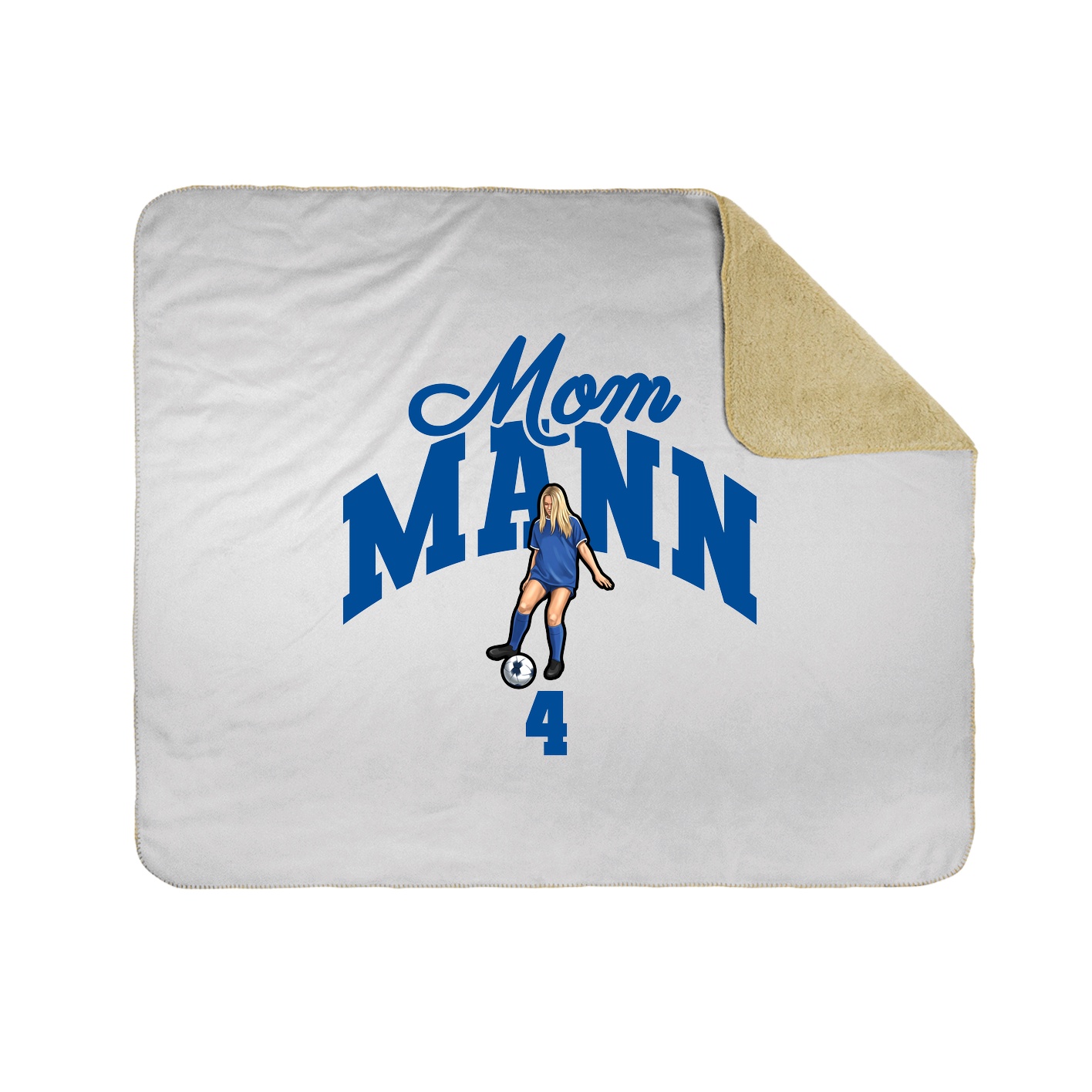 Throw Blanket — Mothers Day Arch in White