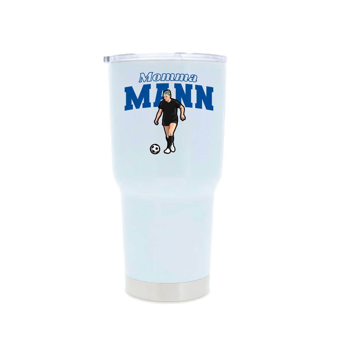 30oz Stainless Steel Tumbler — Mothers Day Block in White