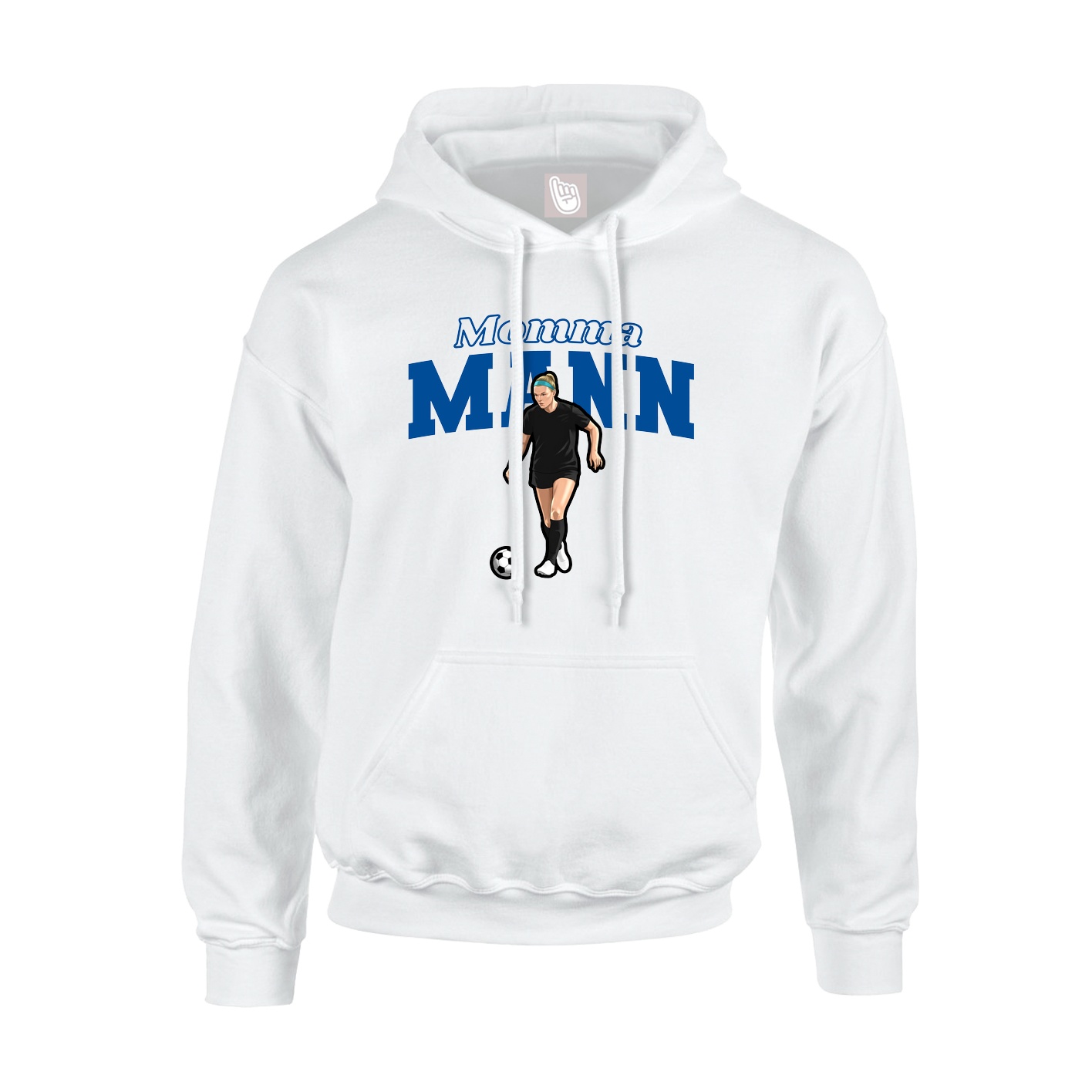 Hoodie — Mothers Day Block in White