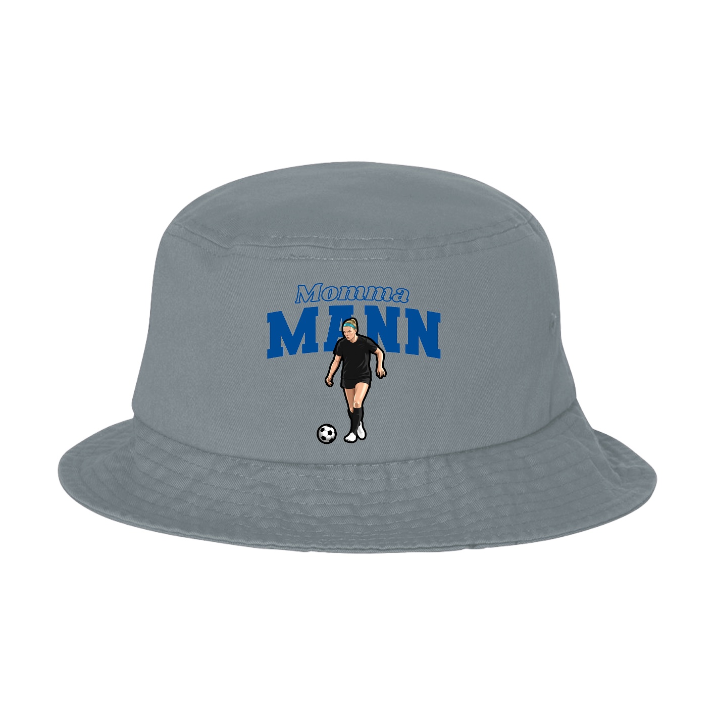 Bucket Cap — Mothers Day Block in Grey