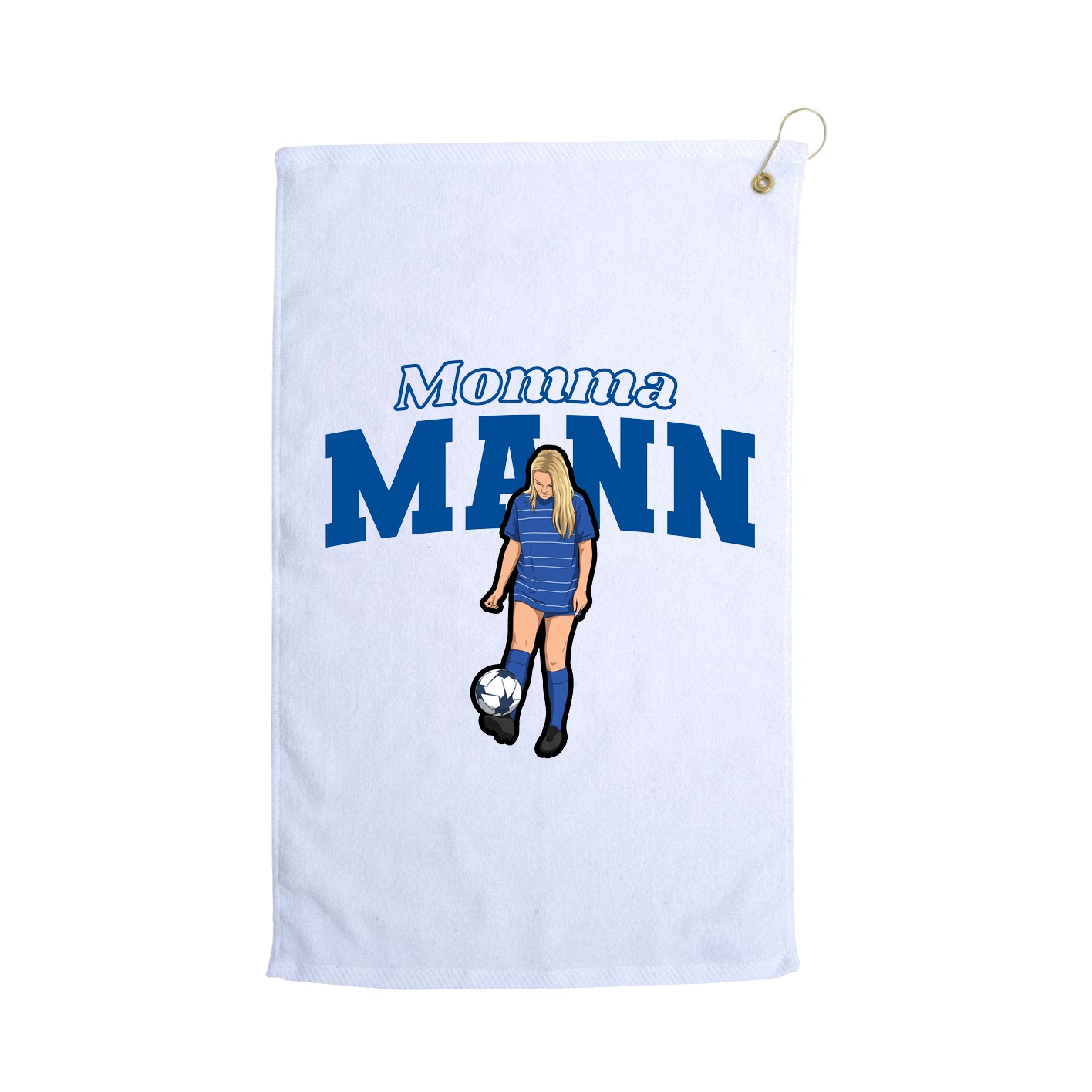 Golf Towel — Mothers Day Block in White