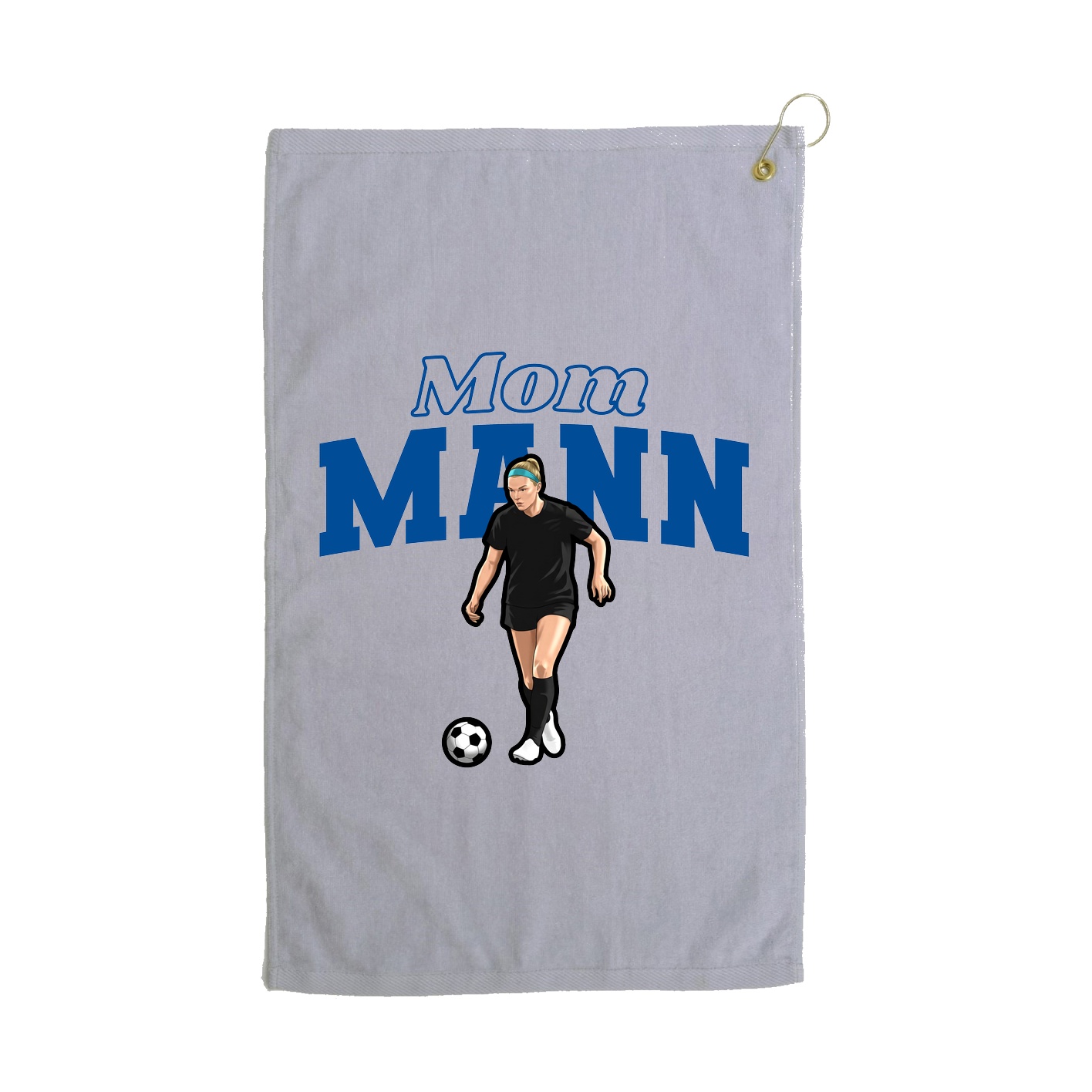 Golf Towel — Mothers Day Block in Grey