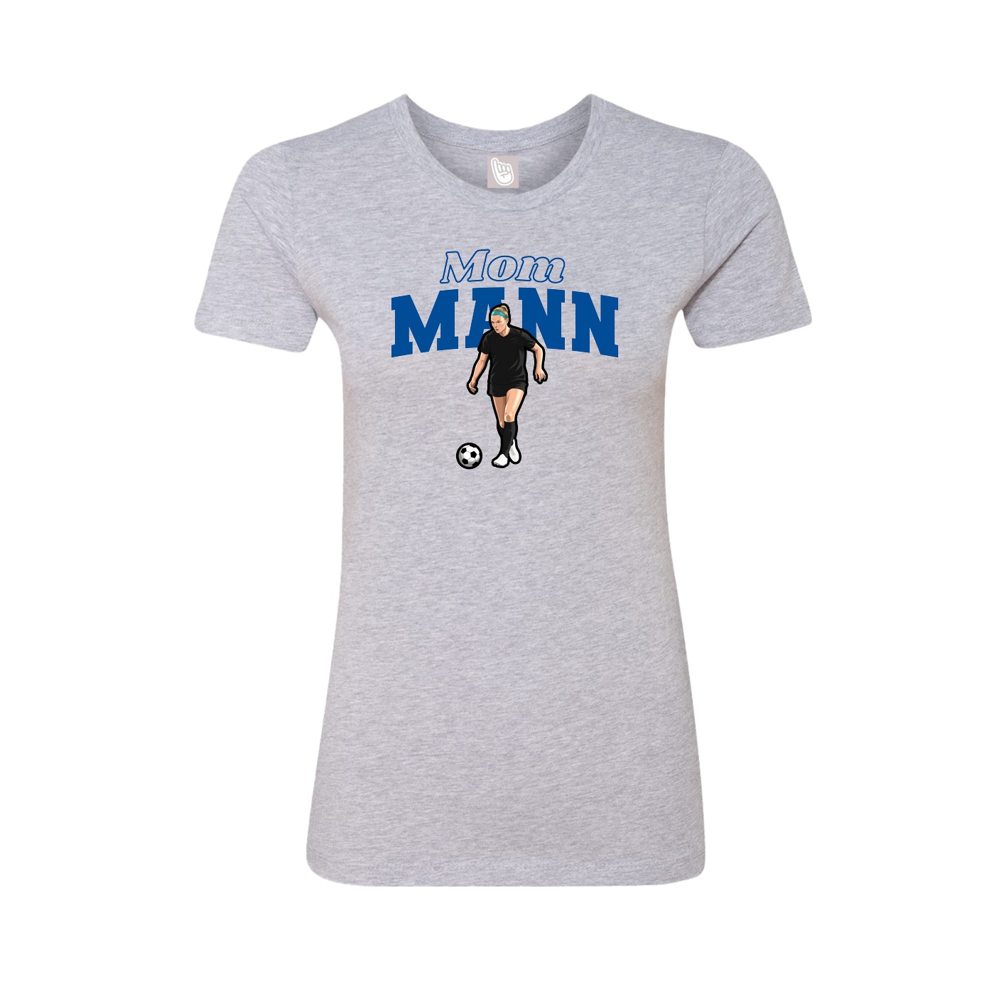 Womens Tee — Mothers Day Block in Grey