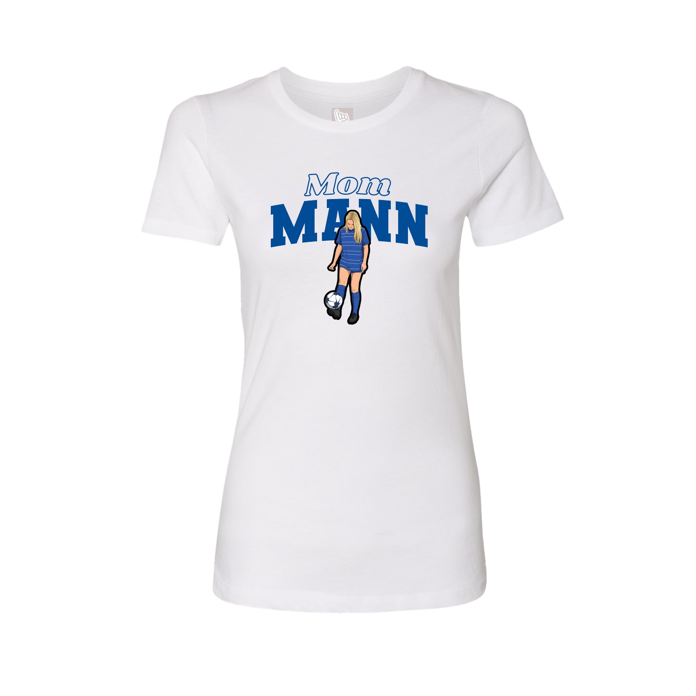 Womens Tee — Mothers Day Block in White