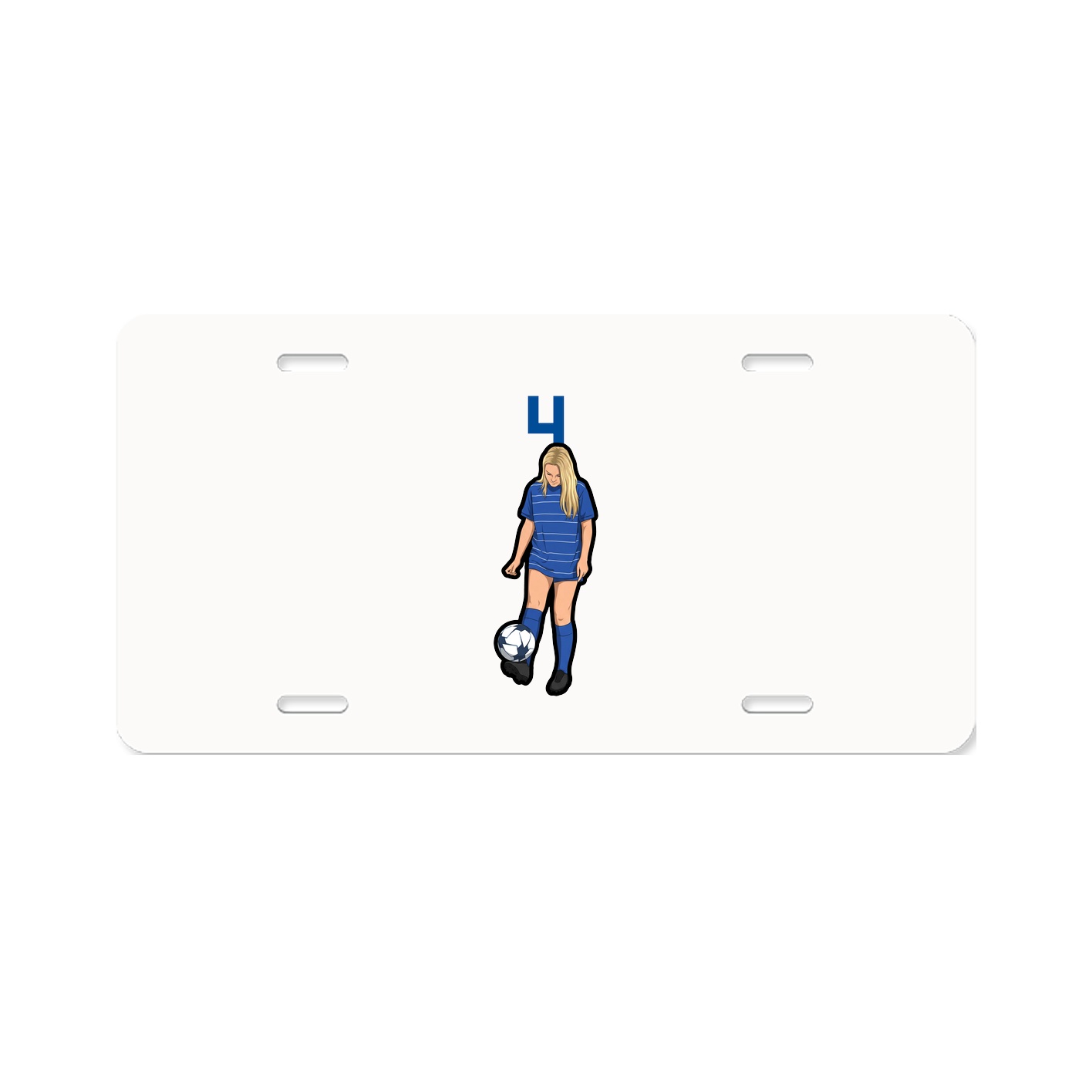 License Plate — Number Top in Classic