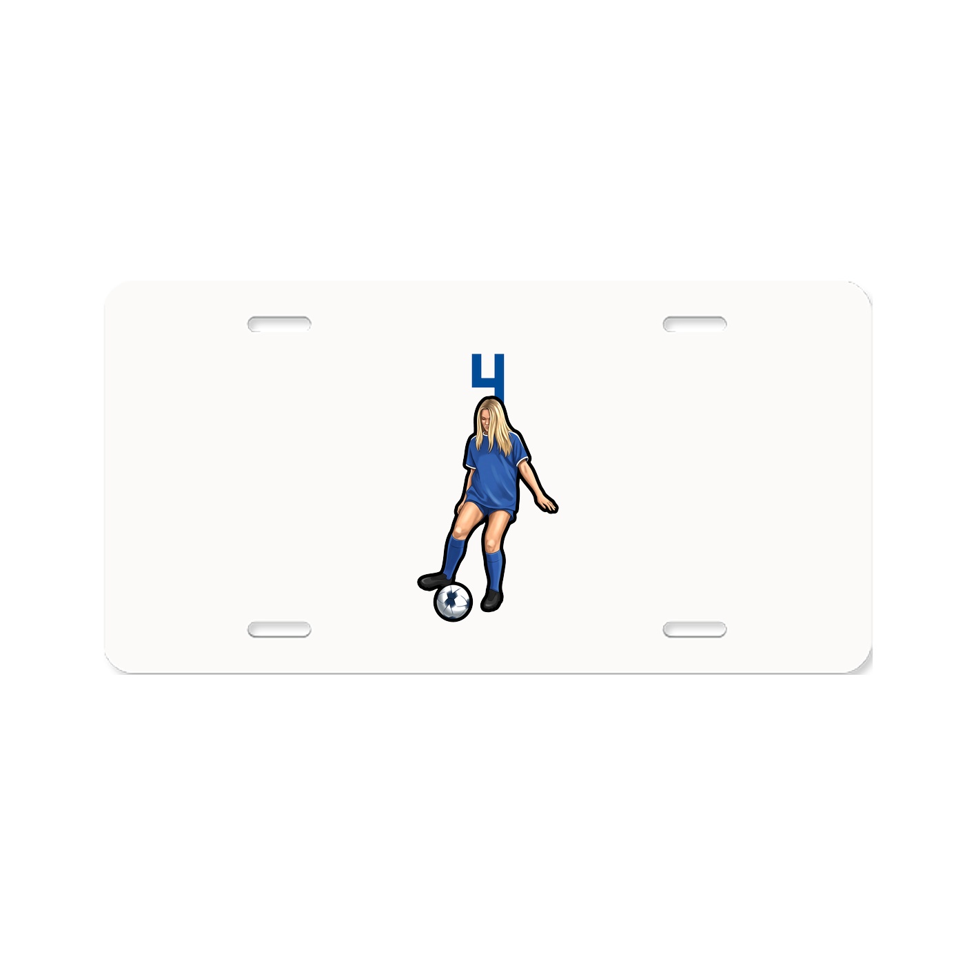 License Plate — Number Top in Classic
