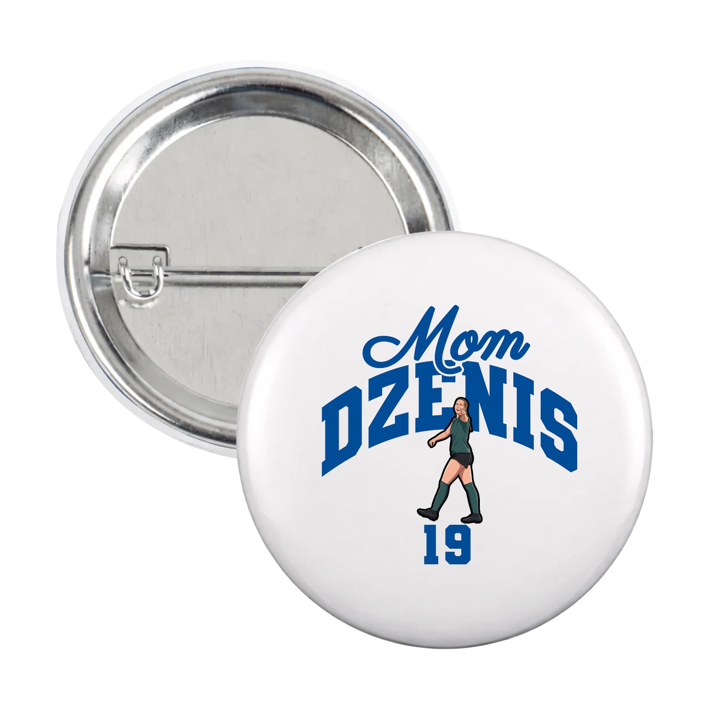 Game Day Button — Mothers Day Arch in White