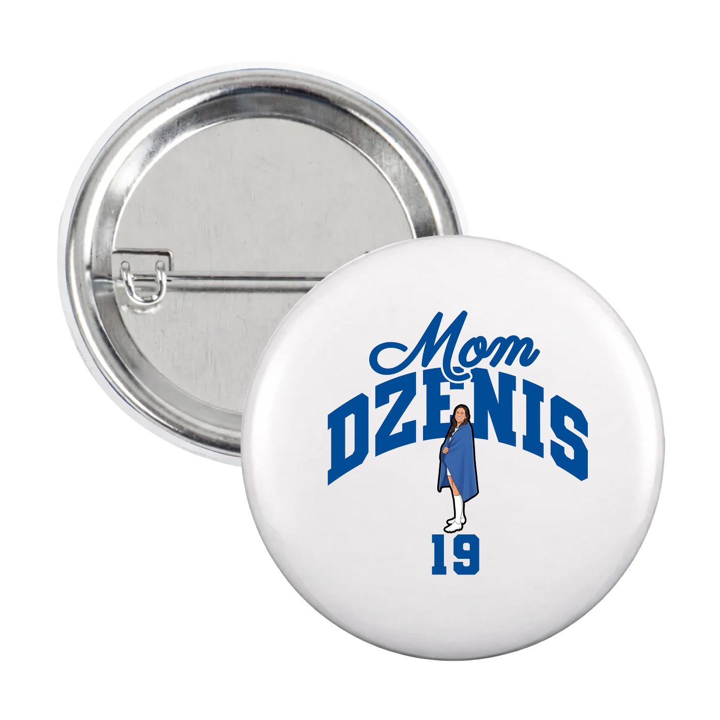 Game Day Button — Mothers Day Arch in White
