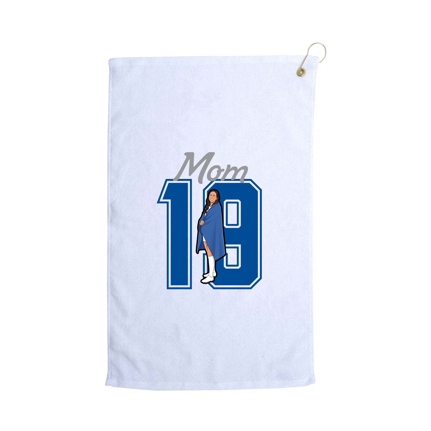 Golf Towel — Mothers Day Shirsey in White