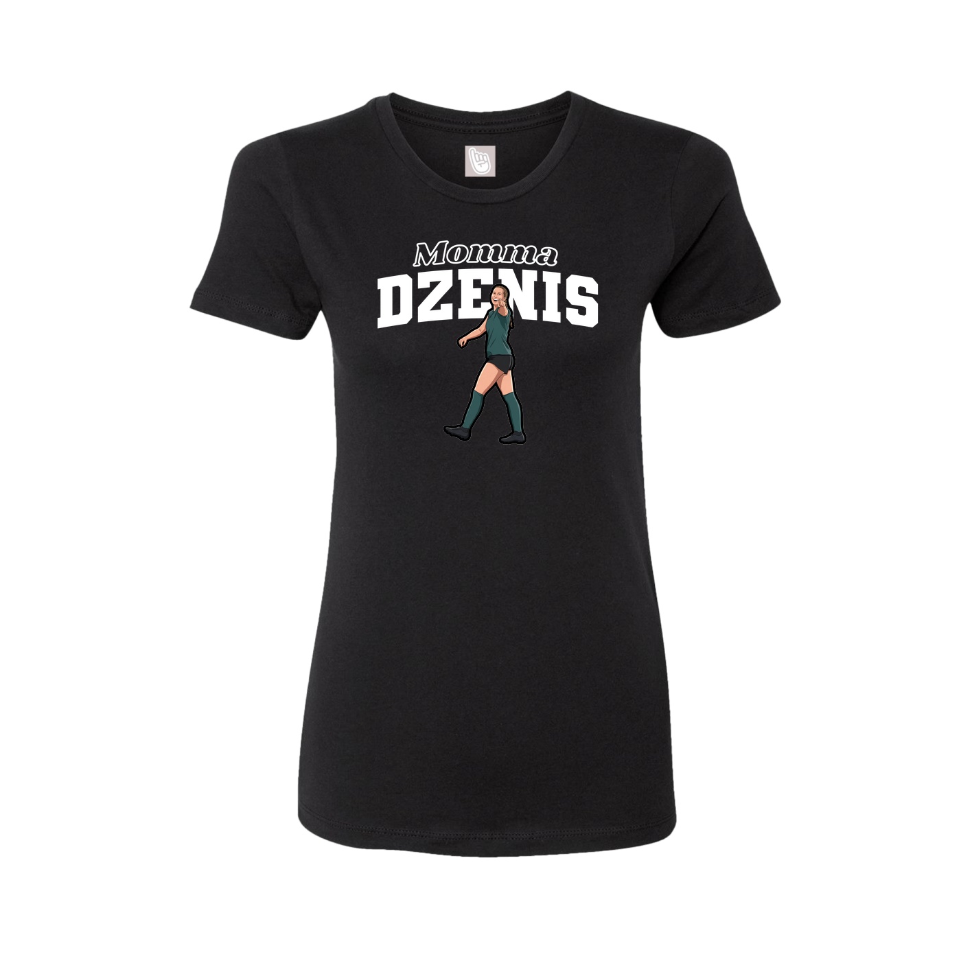 Womens Tee — Mothers Day Block in Black