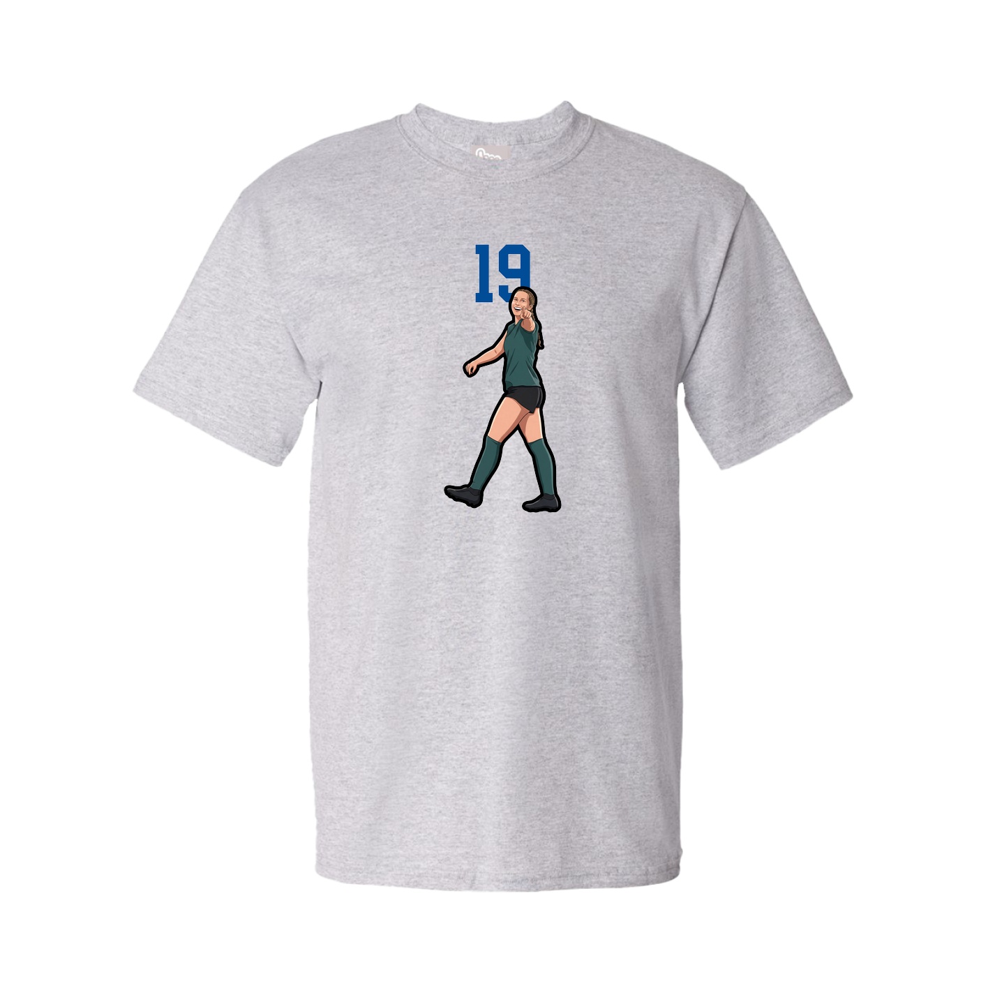 Youth Tee — Number Top in Grey