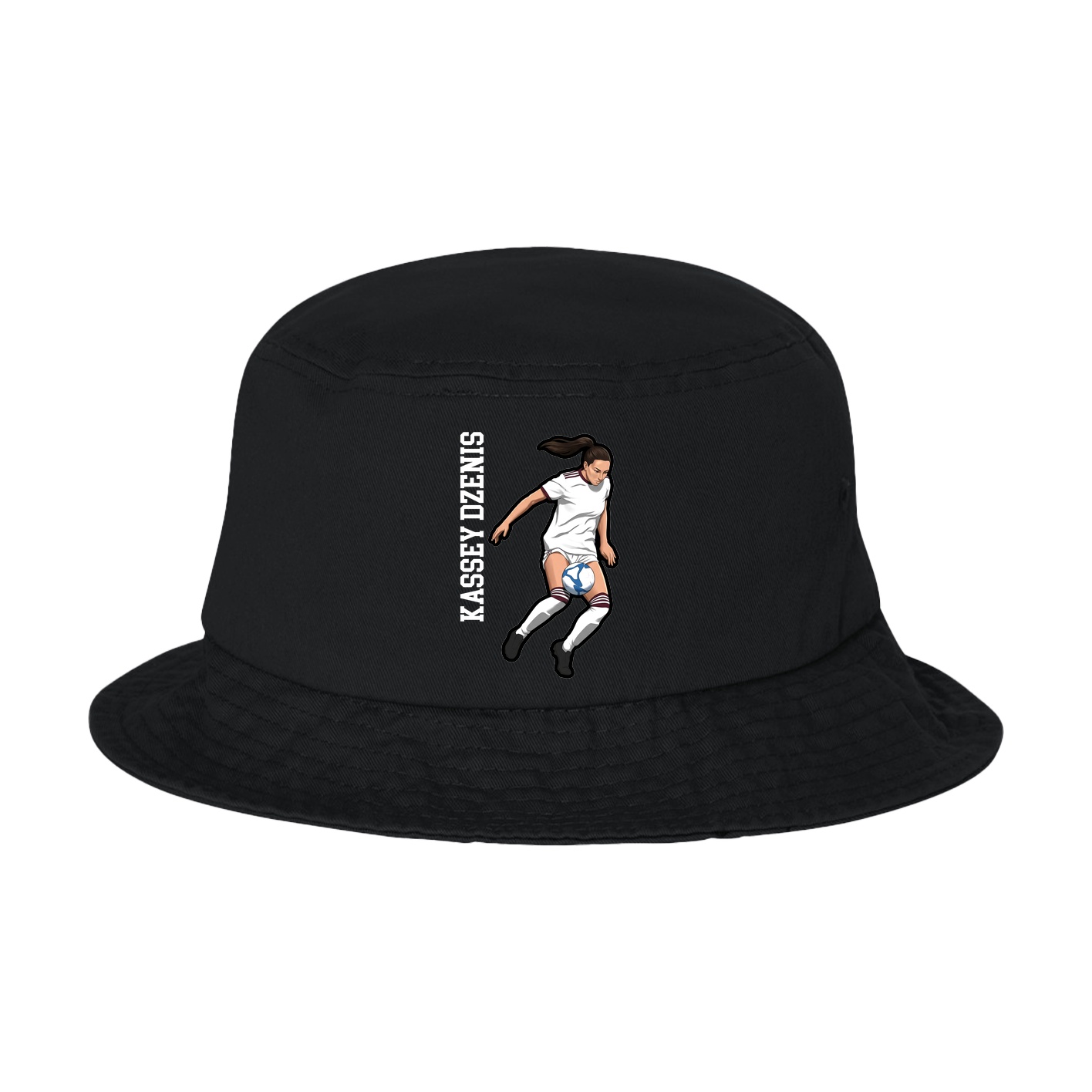 Bucket Cap — Name Vertical in Black
