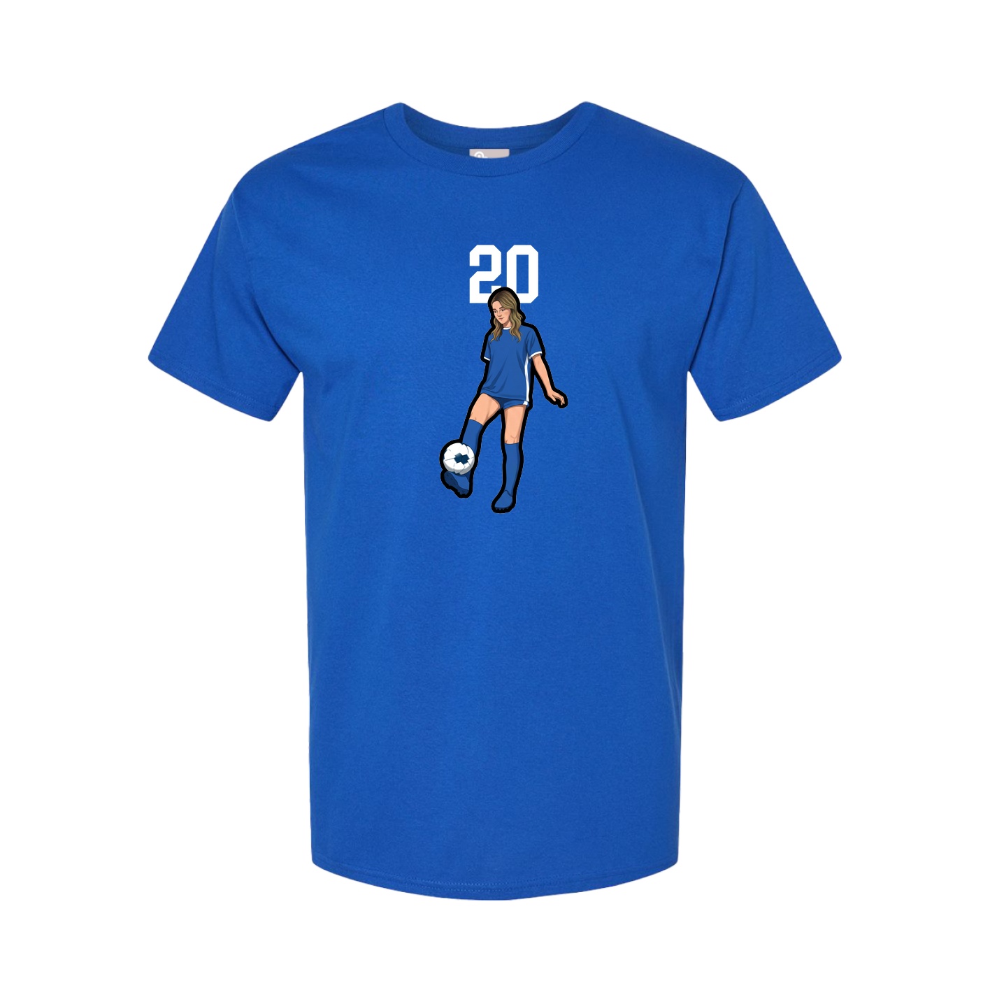 Tee — Number Top in Royal