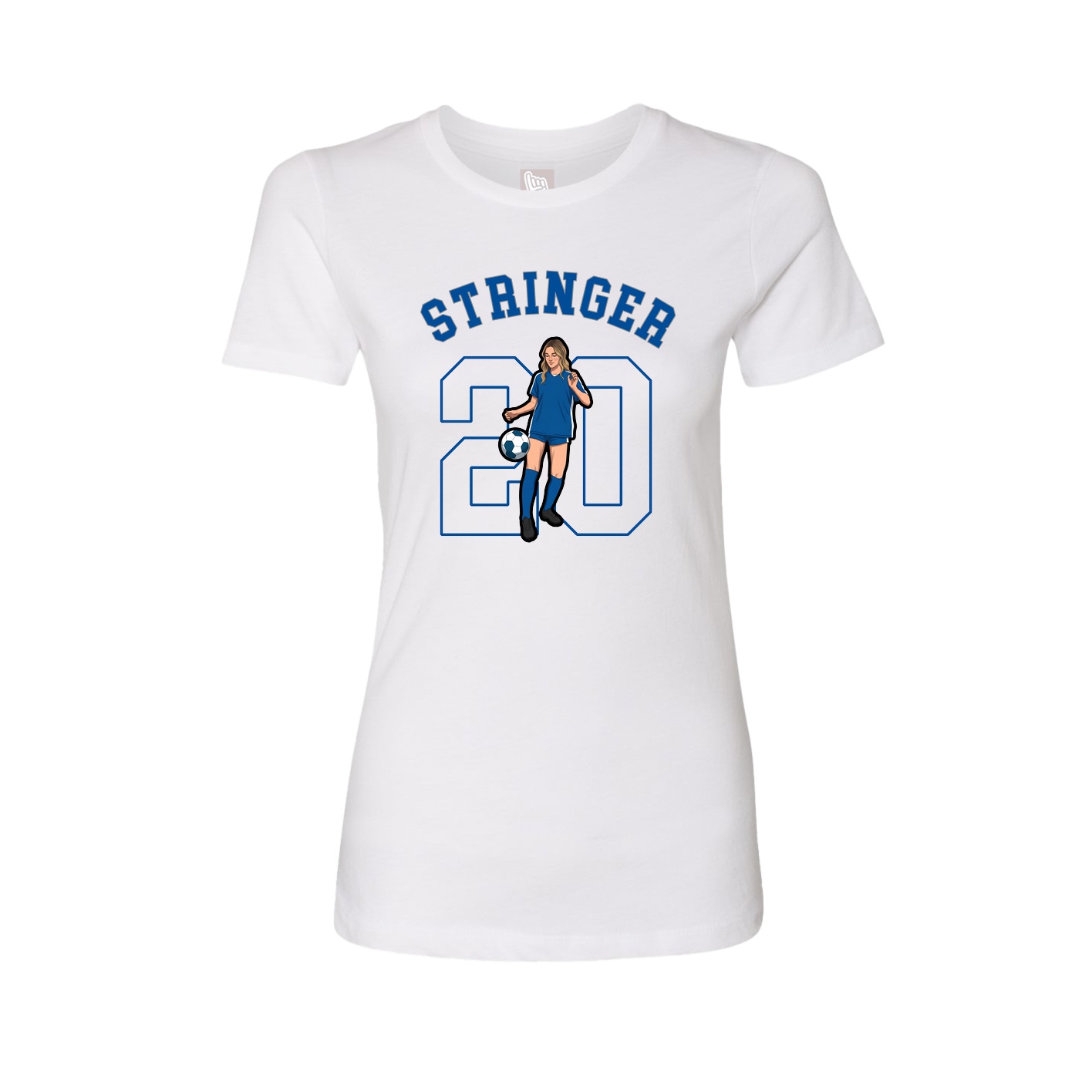 Fitted Women's Tee — Shirsey Arch in White