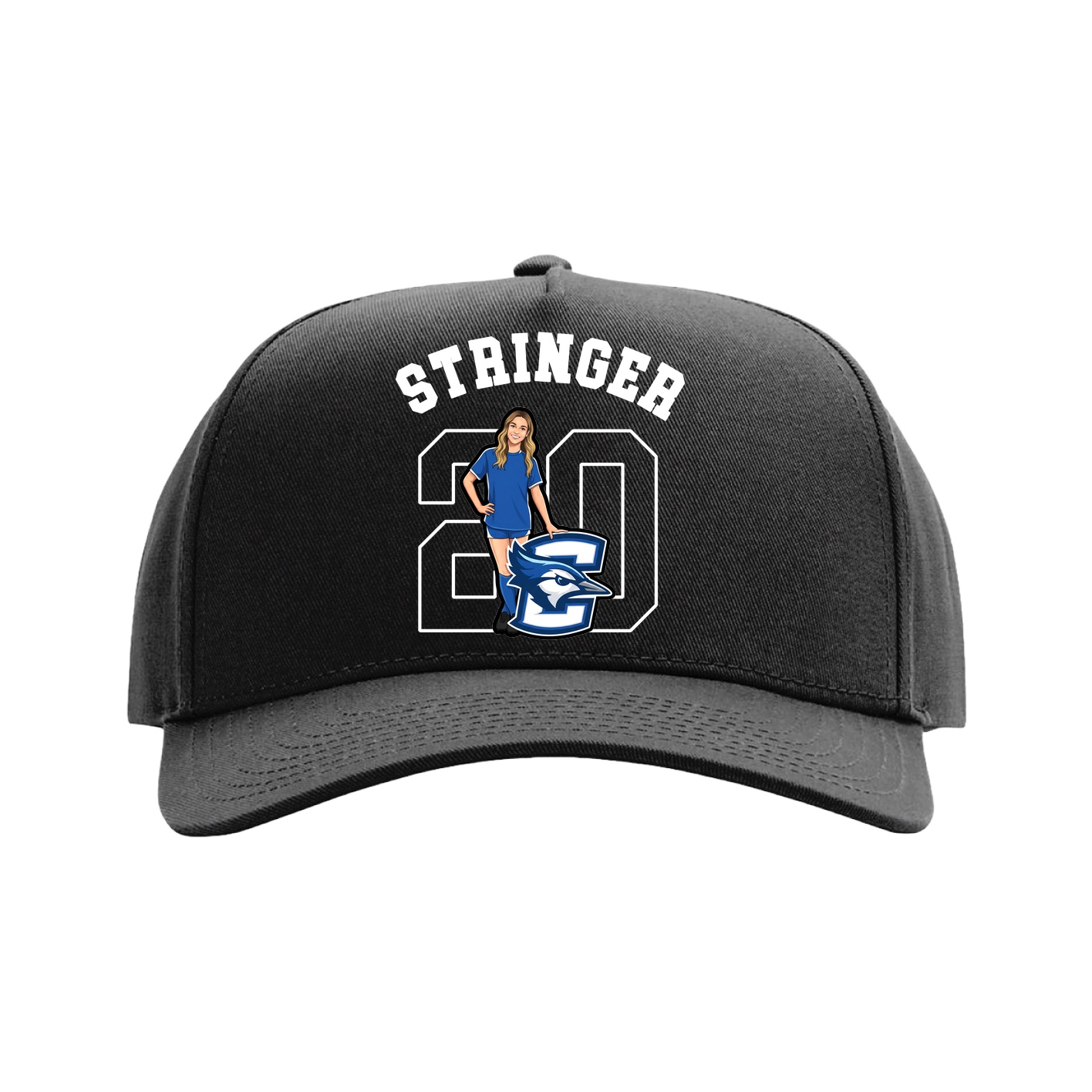 Full Fabric Five-Panel Champ Cap