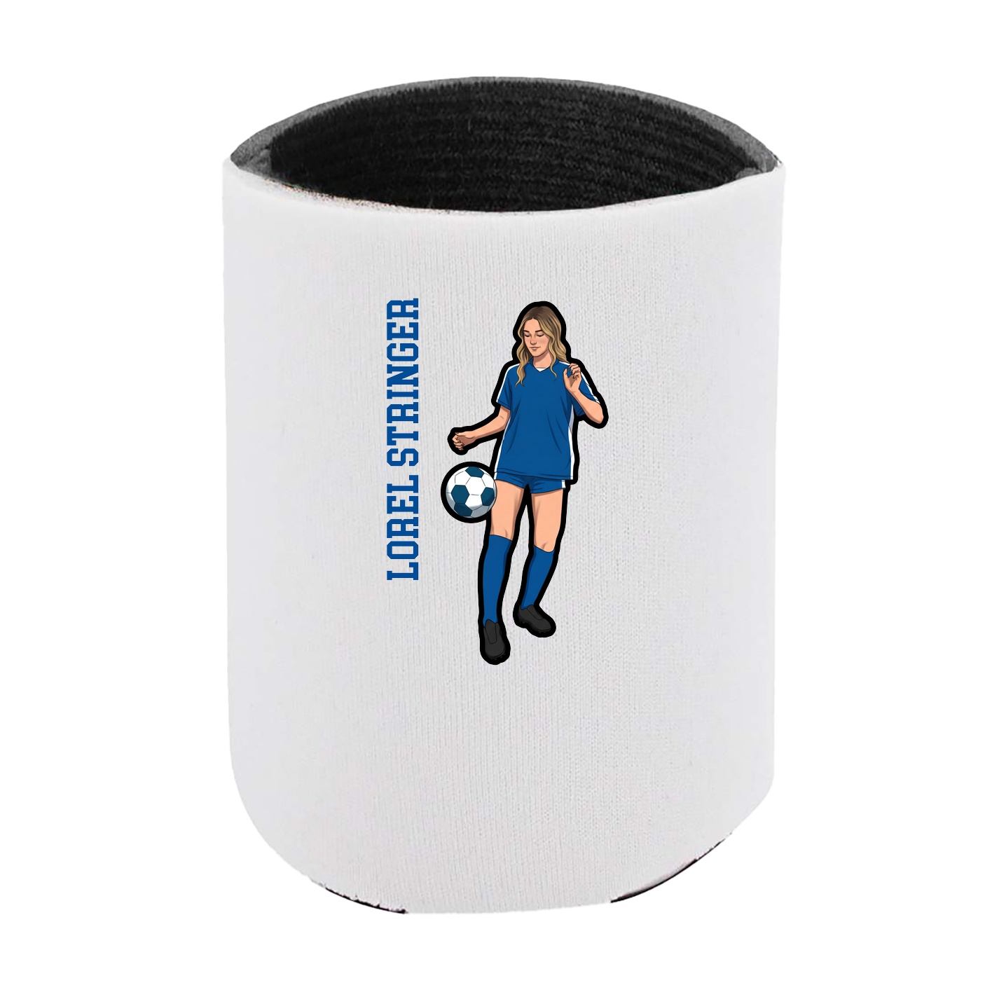 Can Holder — Name Vertical in White