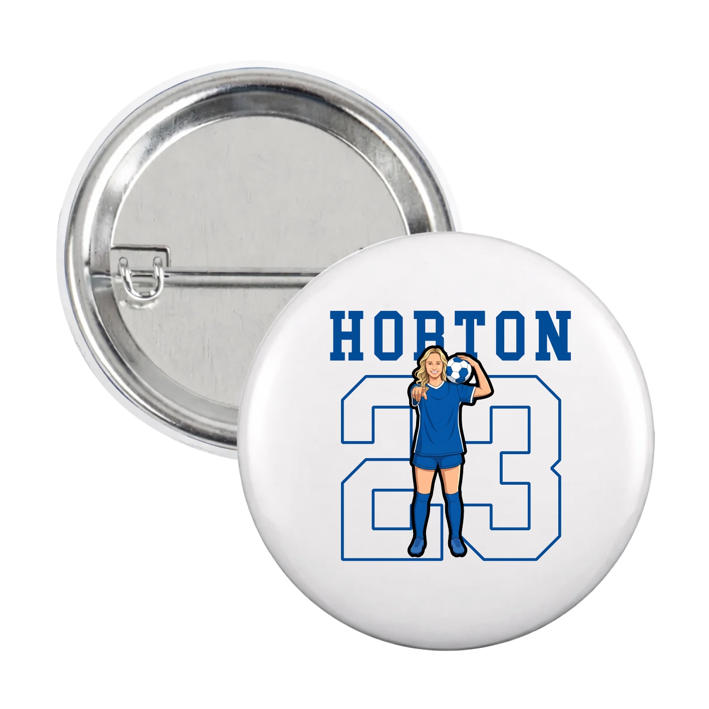 Game Day Button — Shirsey in White
