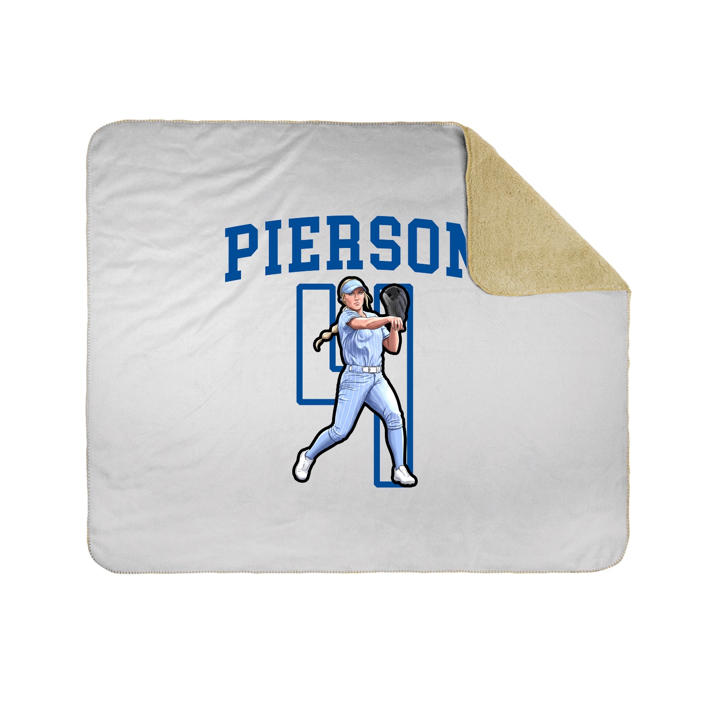 Throw Blanket — Shirsey in White