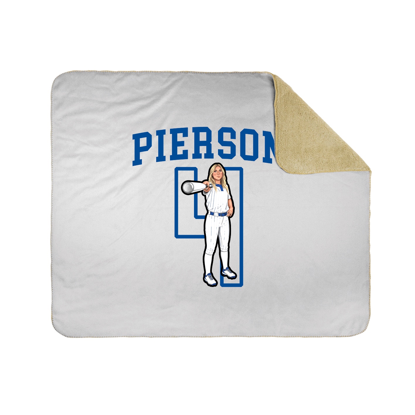 Throw Blanket — Shirsey in White
