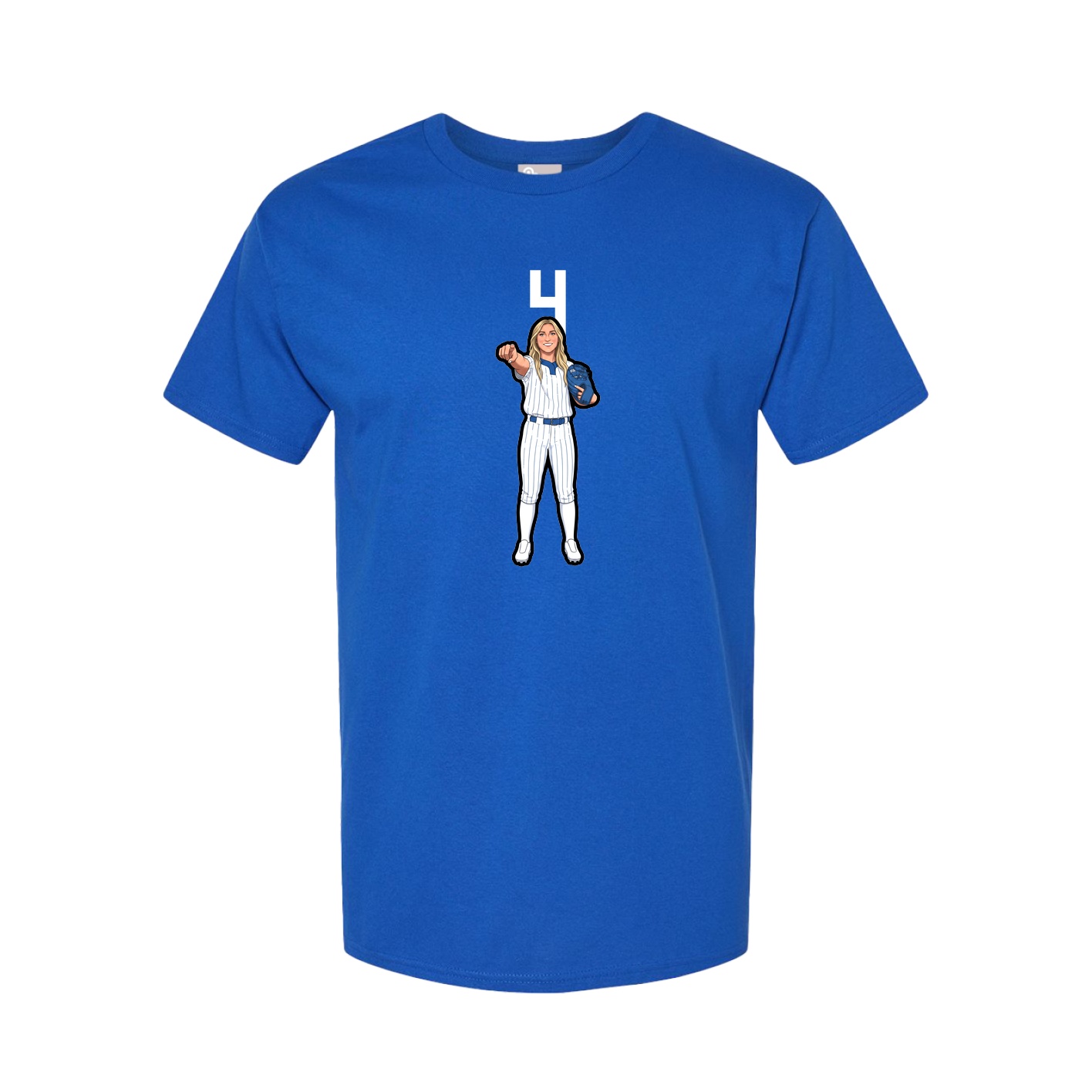 Tee — Number Top in Royal